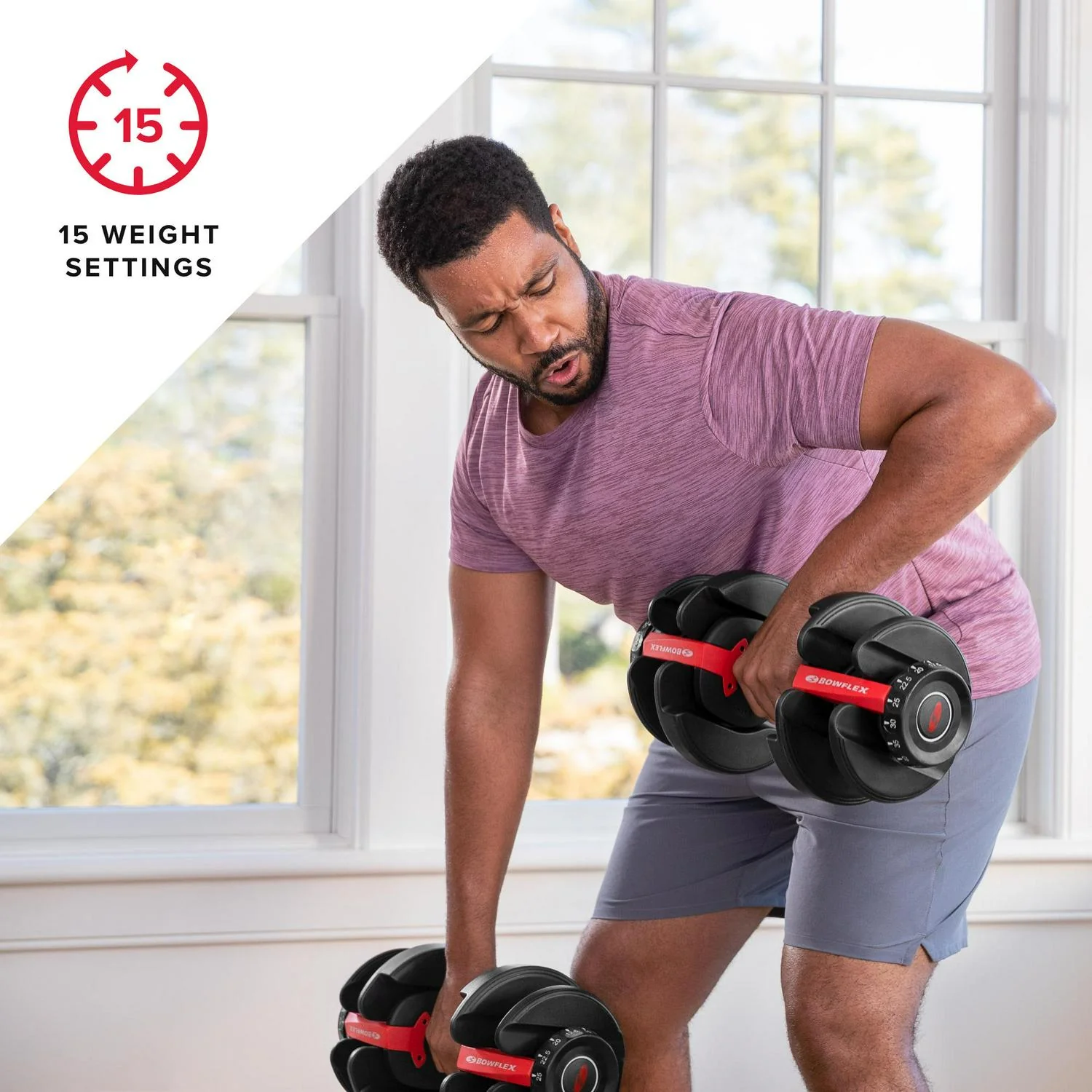 Bowflex SelectTech 552 Adjustable Dumbbell, Single, Black, 5-52.5 lb - 100748 - Image 3 Bowflex SelectTech 552 Adjustable Dumbbell, Single, Black, 5-52.5 lb - 100748 - Image 3