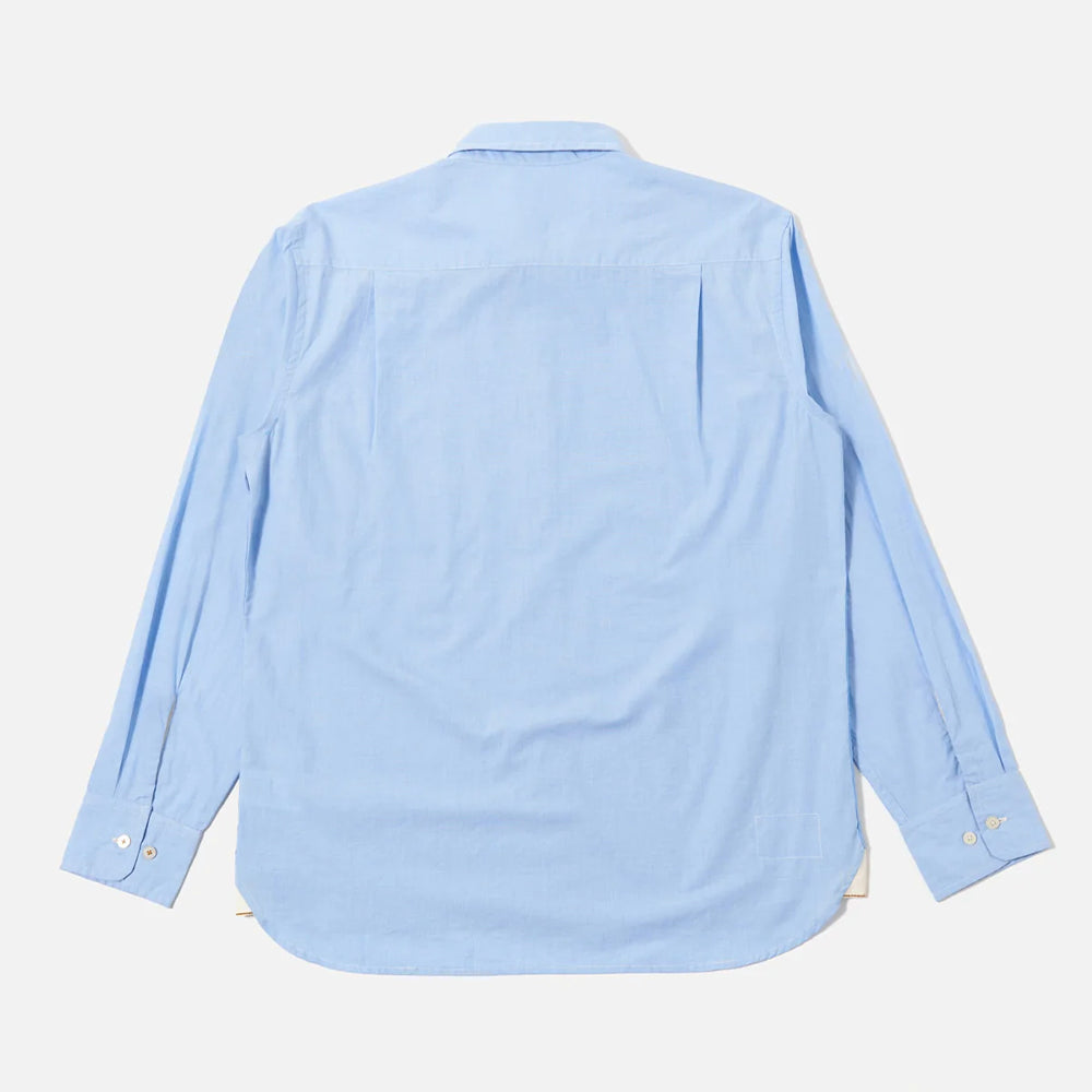 Universal Works - Chemise Mixed Square Pocket - Bleu Ciel