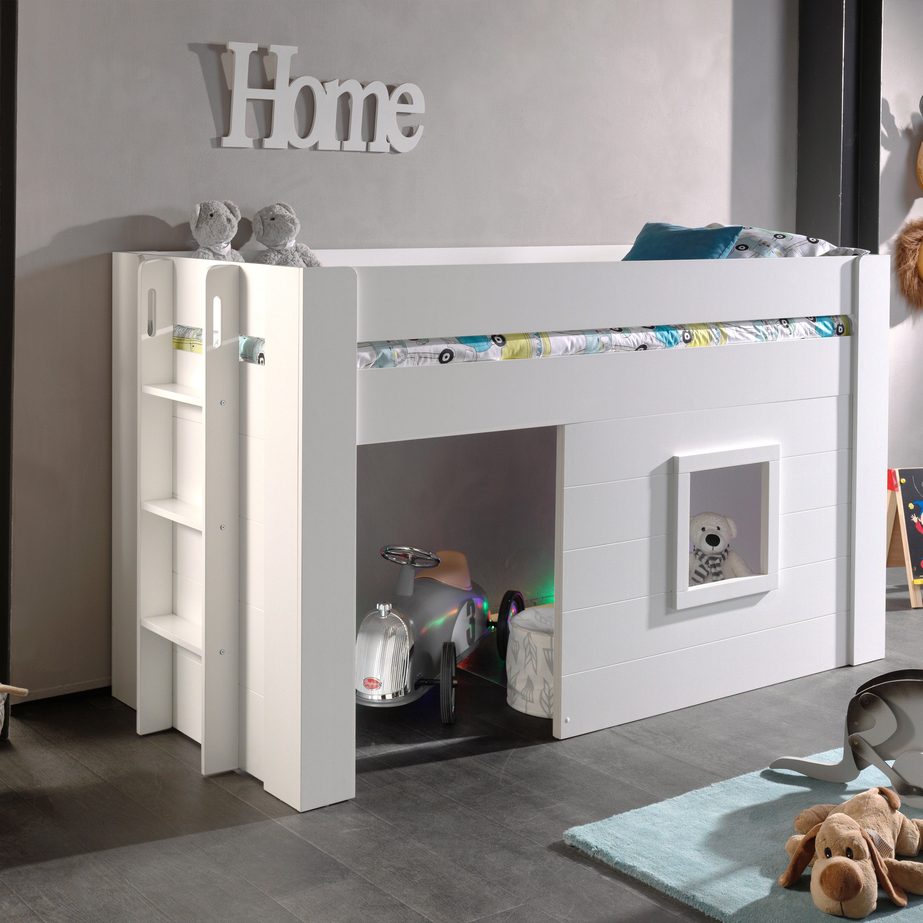 Vipack Noah Halfhoogslaper 90 x 200 cm - Wit