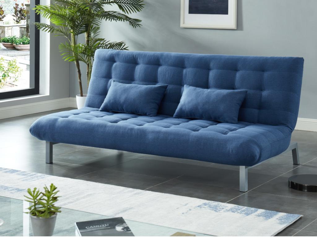 Sofá cama 3 plazas azul