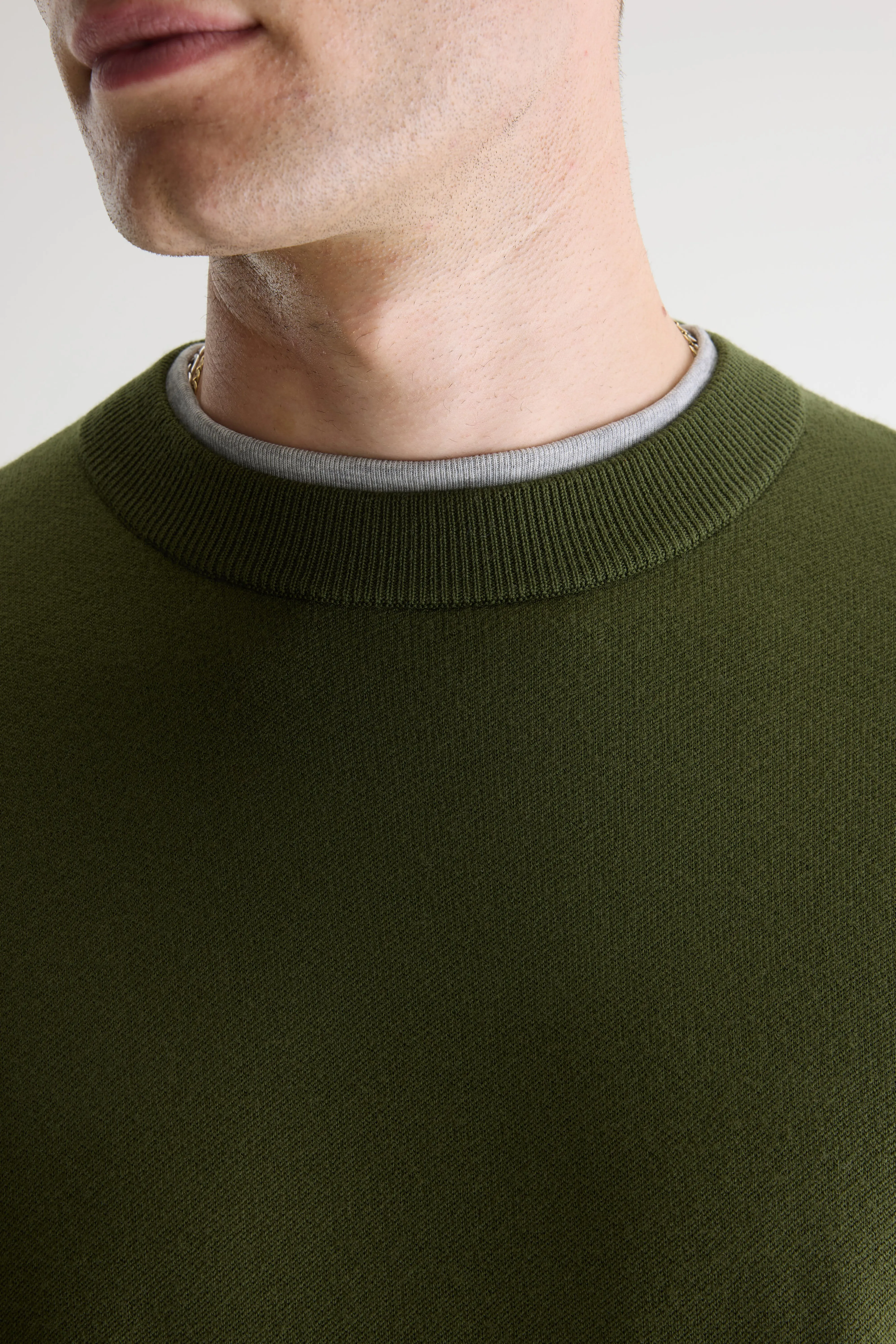 Bellerose Siamo crewneck sweater (261 / M / MILITARY)