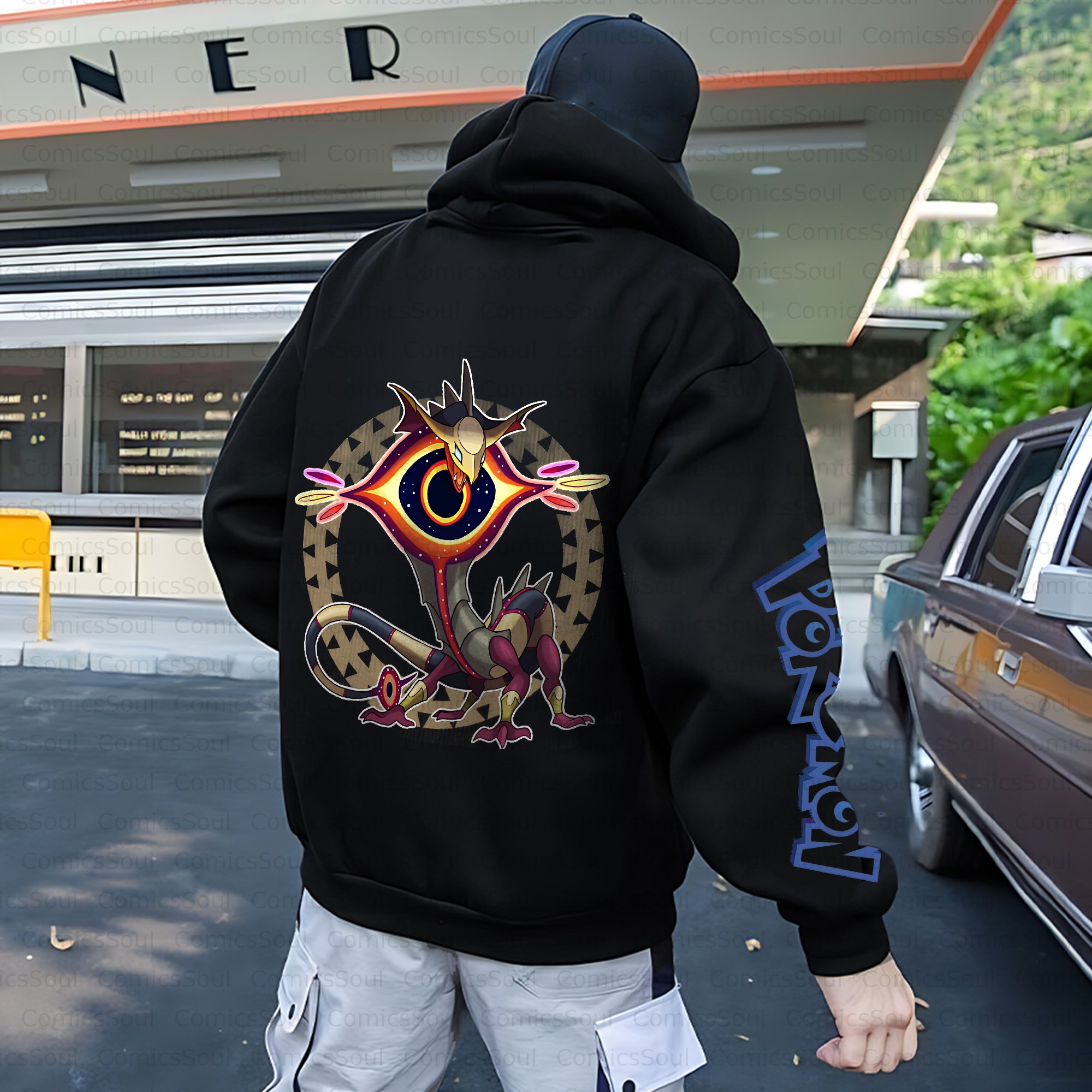 Unisex Anime Inspired Vintage Plush Hoodie