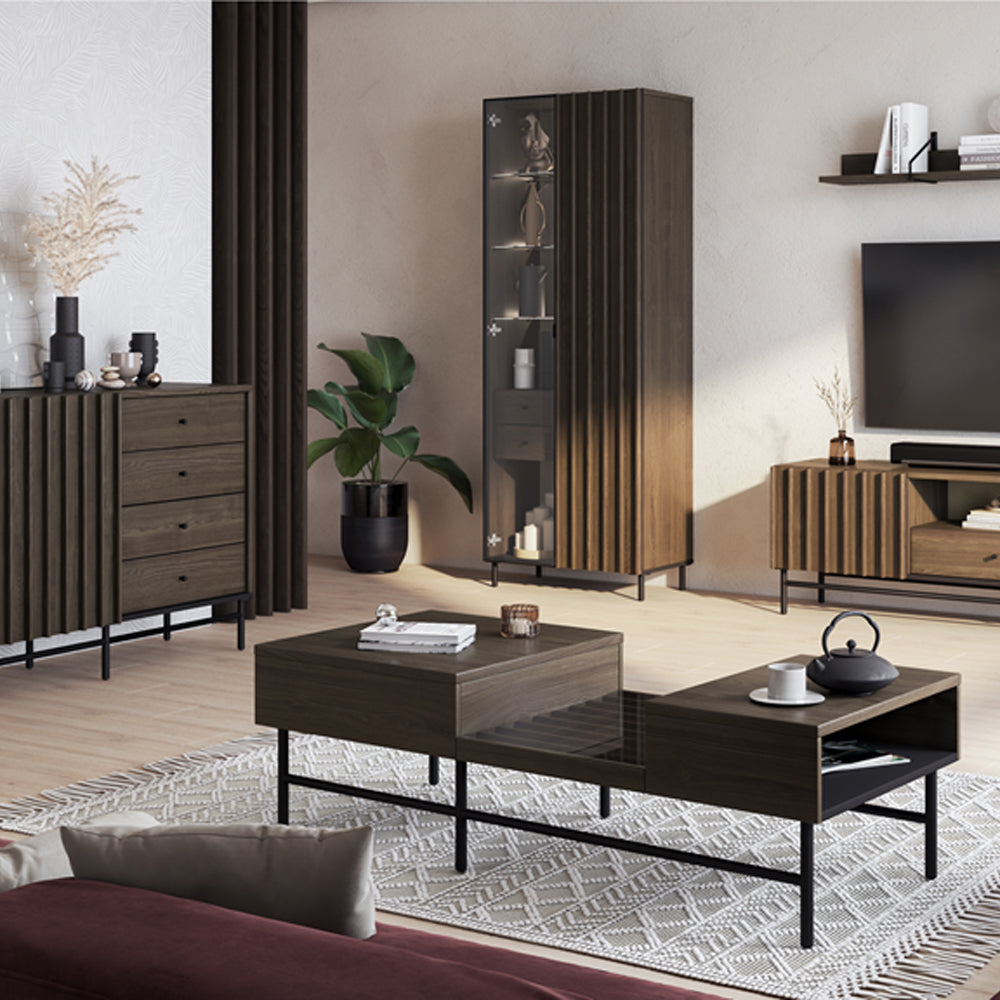 Blokker Ruve Vitrinekast – Portland Ash