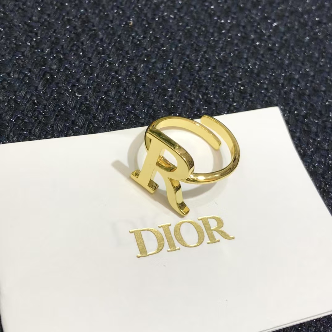 Dior Separate Letters Rings - 4 Pieces - Original Replica Club