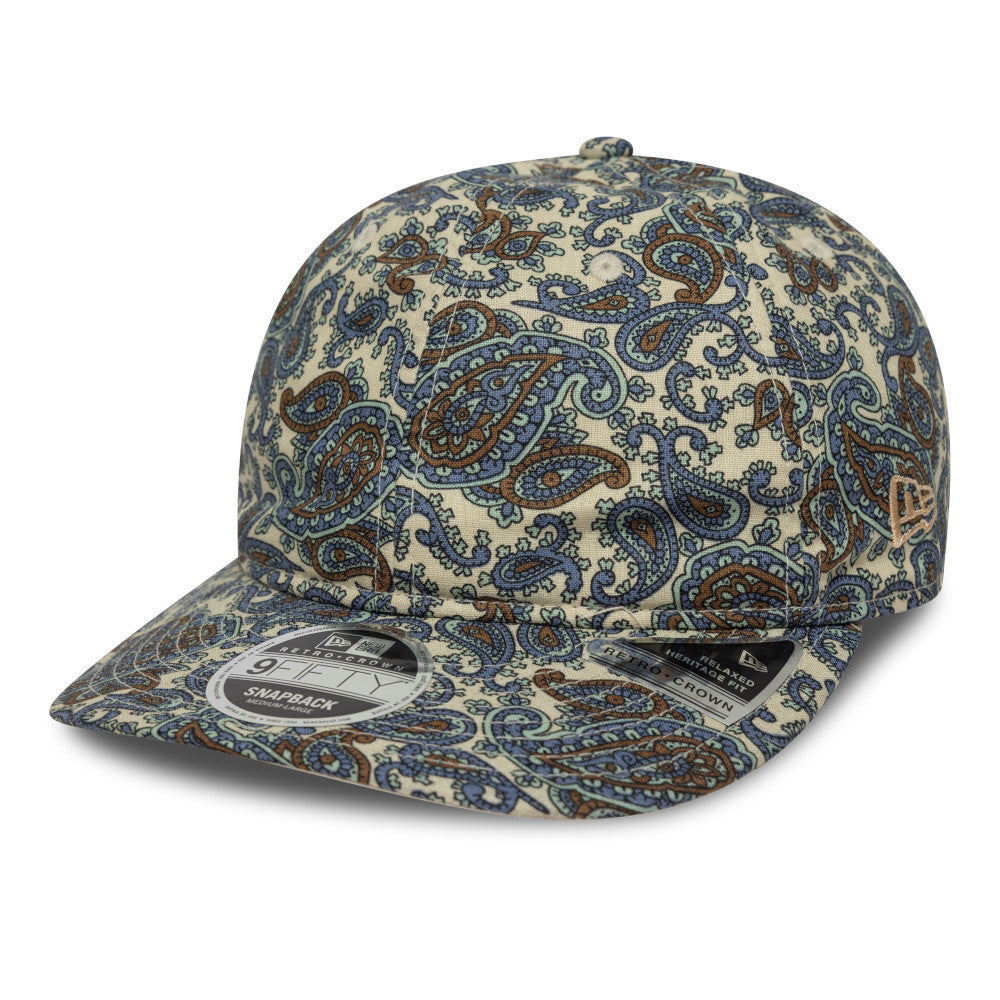 New Era - Casquette 9 Fifty Retro Paisley - Crème