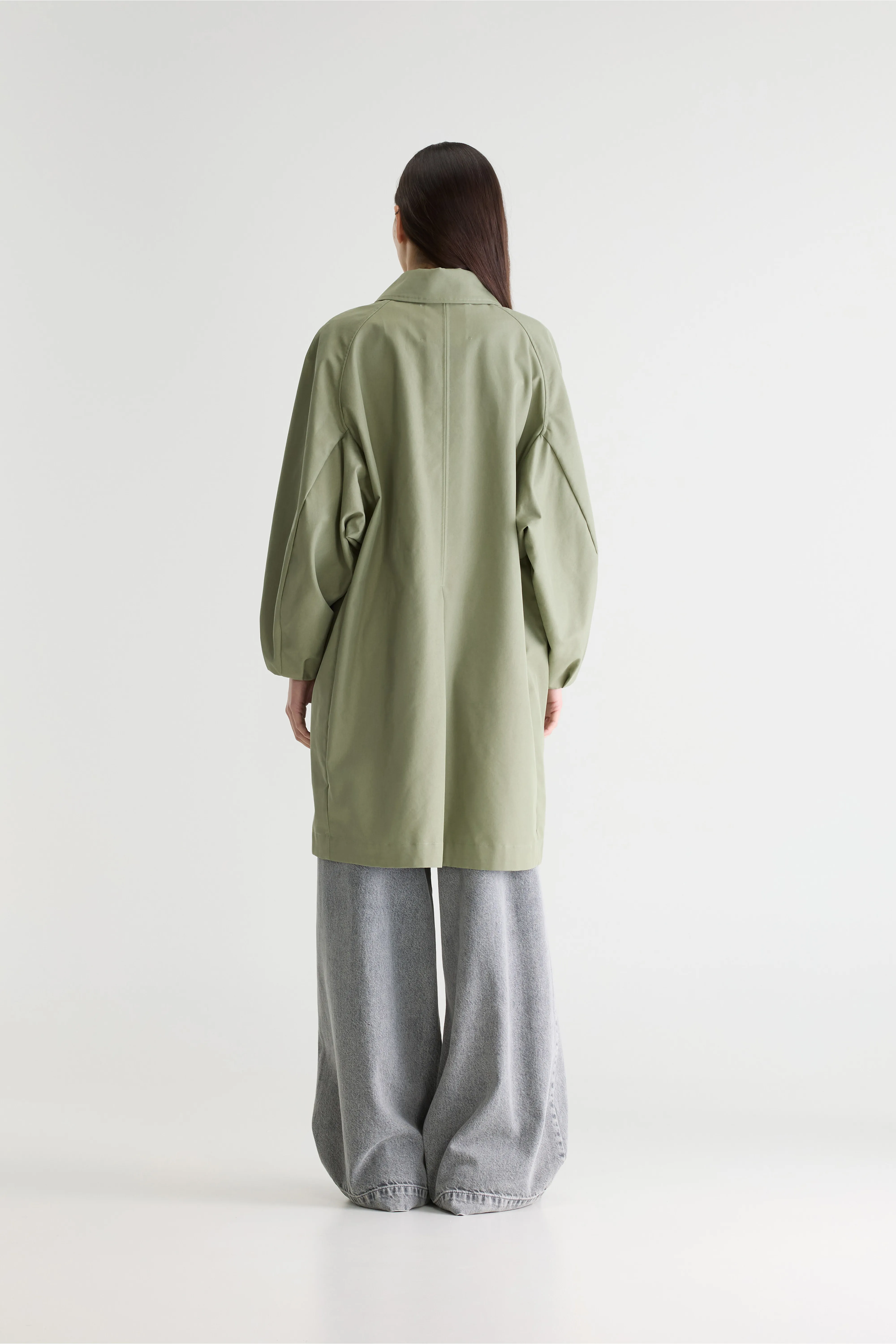 Bellerose Julie trench coat (261 / W / SAUGE)