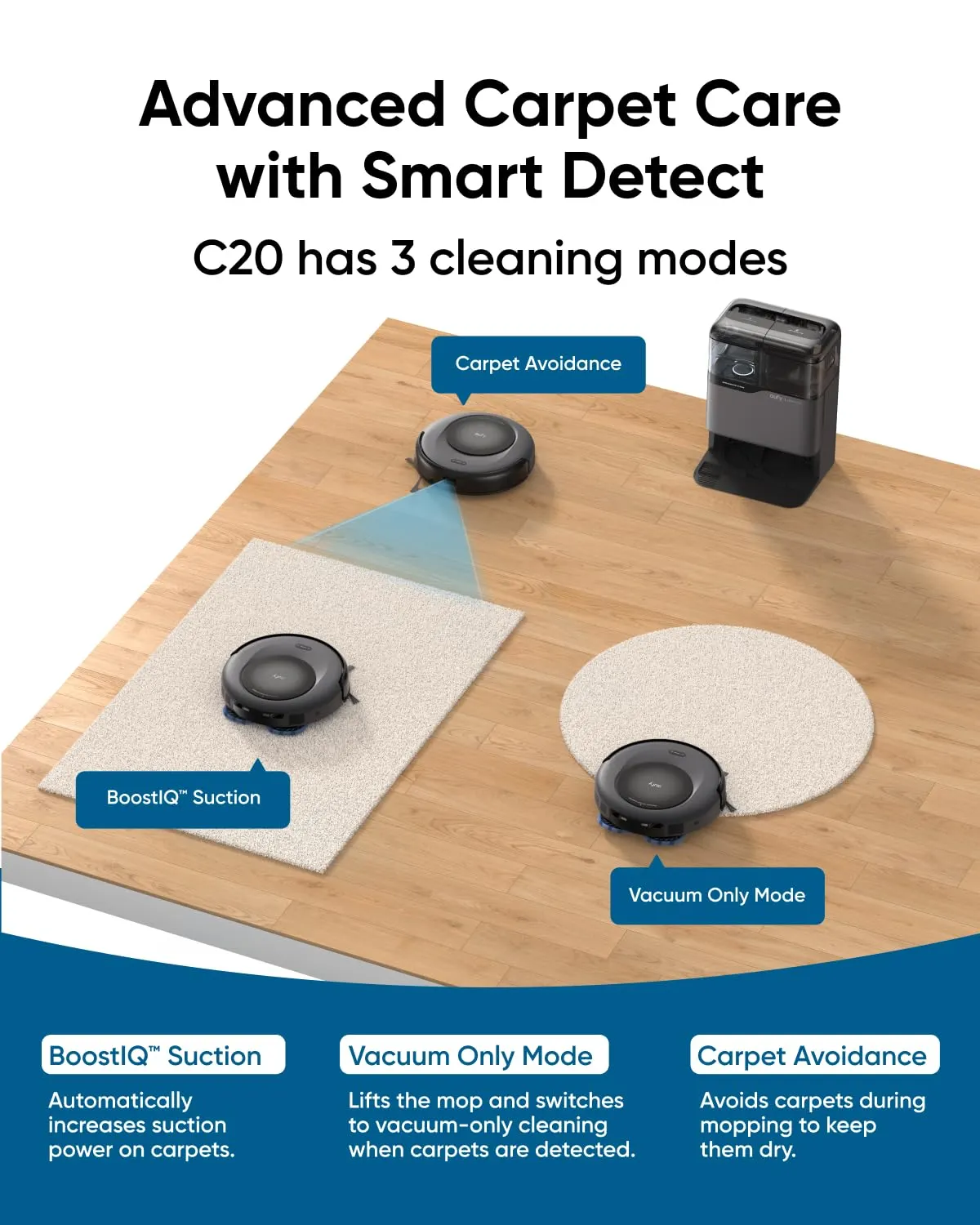 eufy Omni C20 Robot Vacuum & Mop 7000Pa All-in-One Station