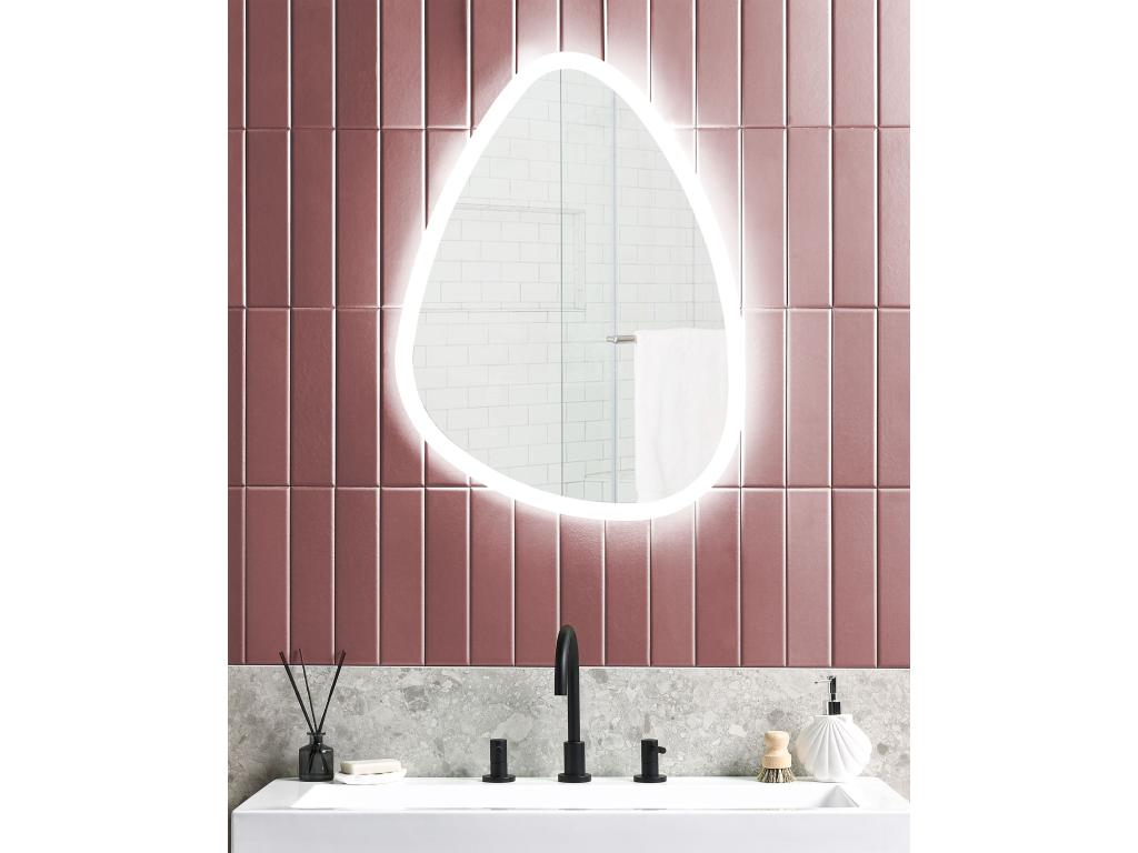 Espejo LED de baño BETHUNE Plateado