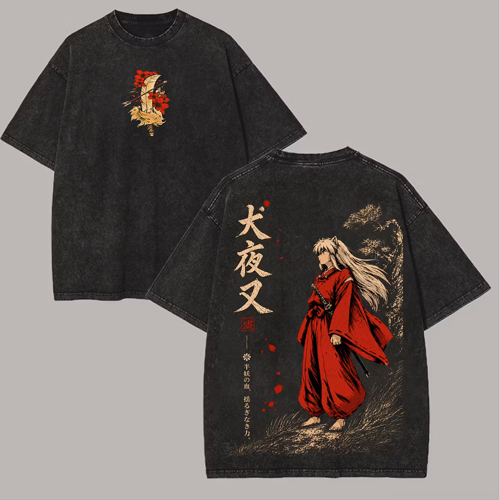 Inuyasha Unisex Washed T-Shirt