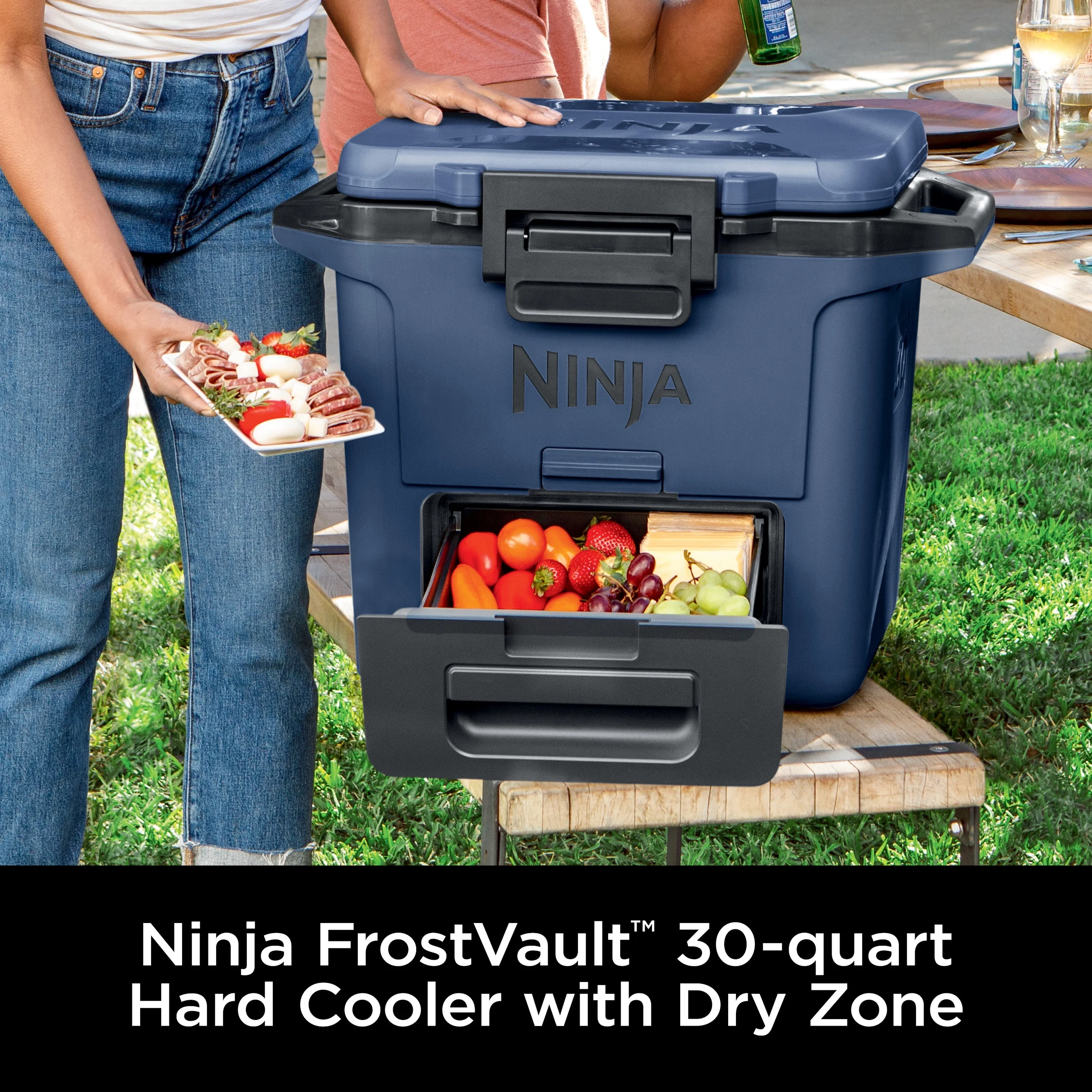 Ninja FrostVault 30qt Hard Cooler with Dry Zone, Ice Chest Cooler, White, FB131WH - Image 22