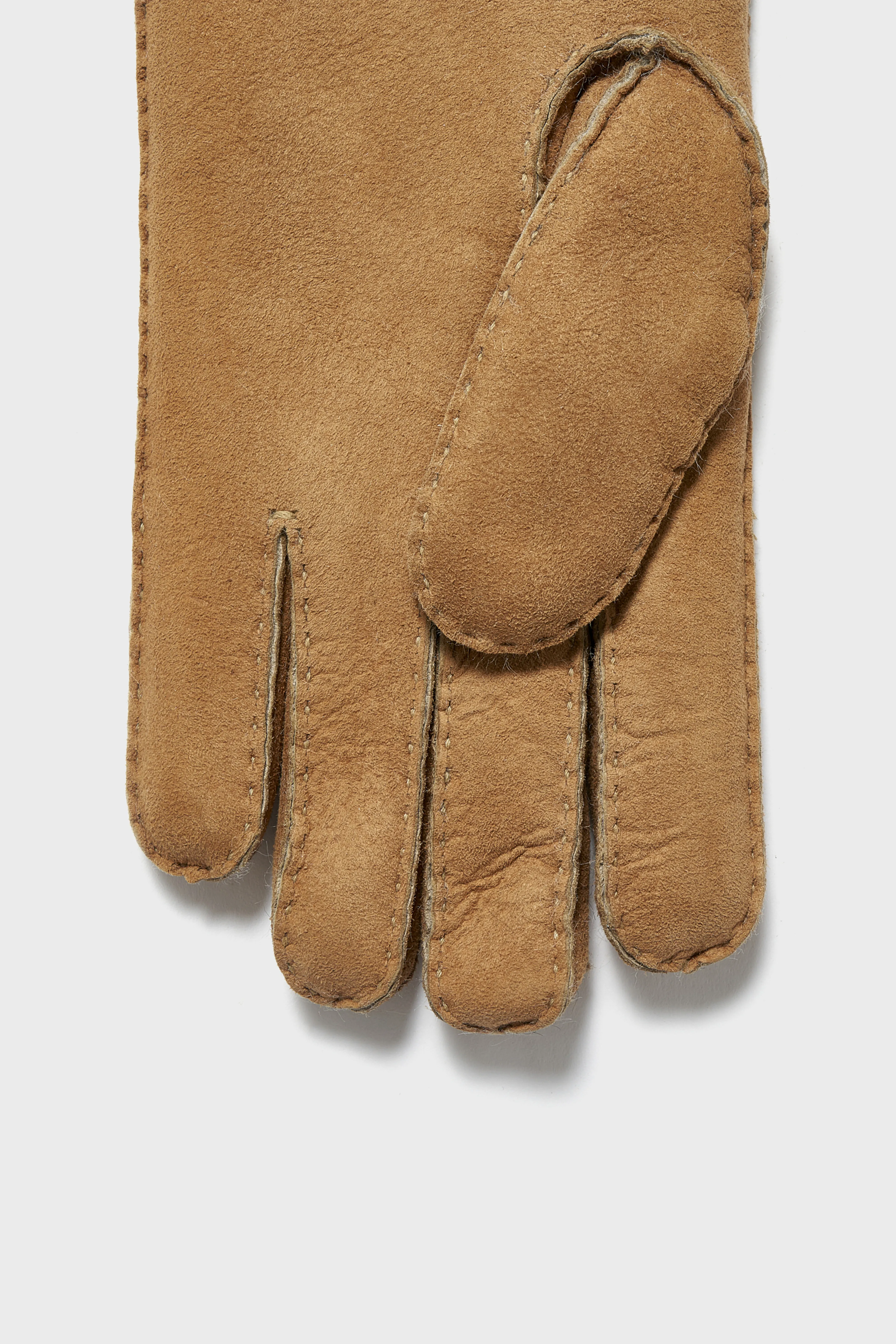 Bellerose Ganam cognac leather gloves (251 / M / COGNAC)
