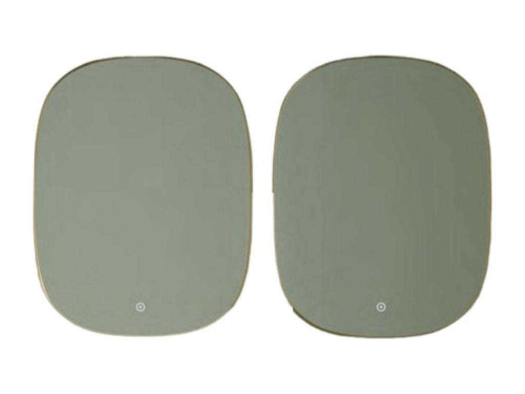 Espejo De Baño Led Mod. Flow 80x70 Cromado