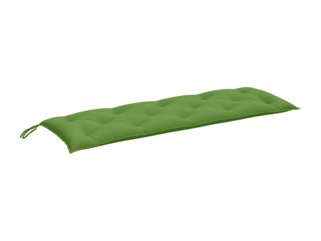 Cojín para banco de jardín tela verde melange 150x50x7 cm