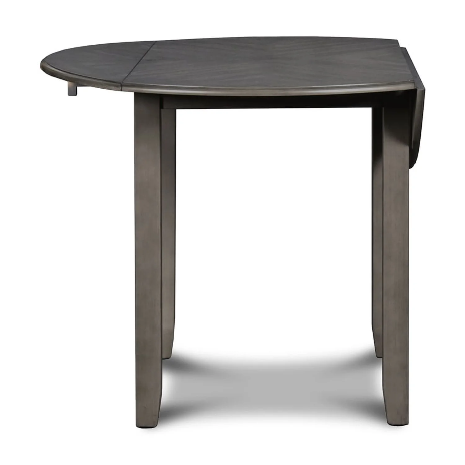 New Classic Gia 3 Piece Contemporary Rubberwood Dining Table Set, Gray - Image 4