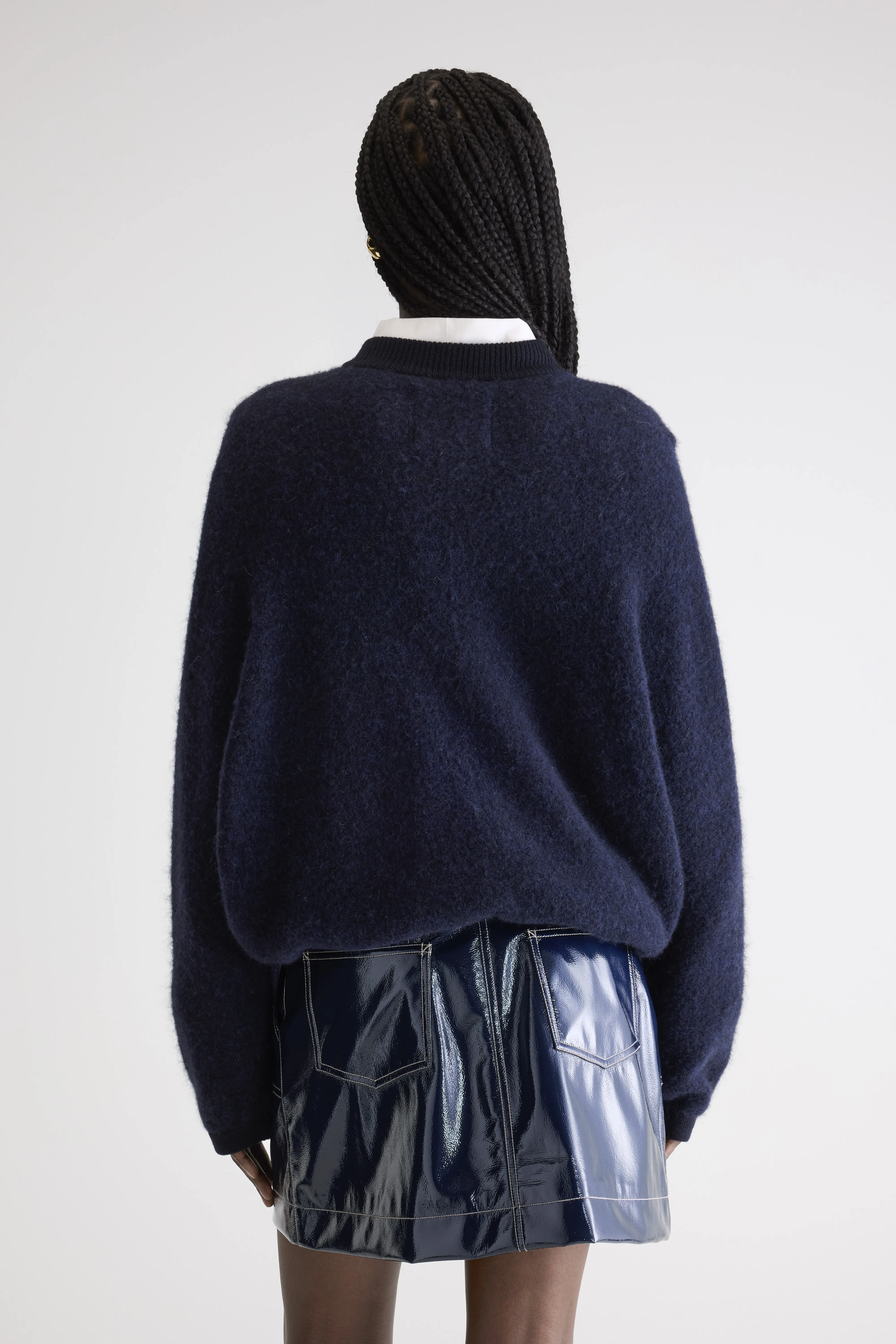 Bellerose Asedi navy blue zip-up cardigan (252 / W / NAVY)