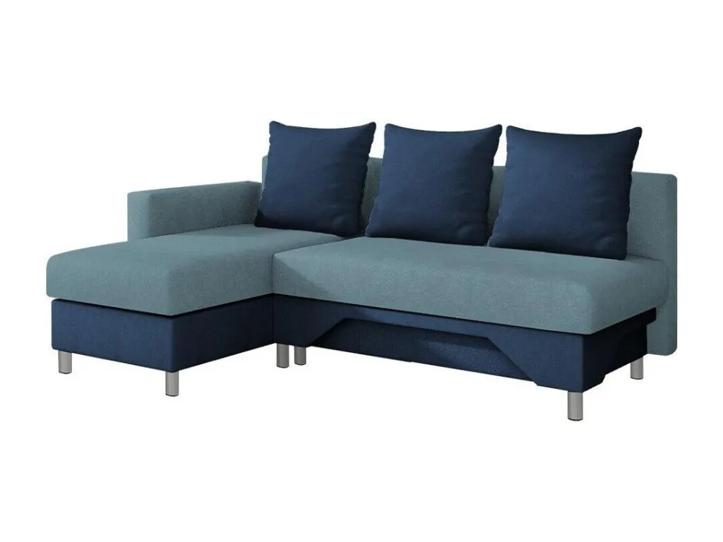 Sofá rinconero Decoesp 100 Azul Función de descanso Caja de ropa de cama 215x133x95cm ZUYZ44884