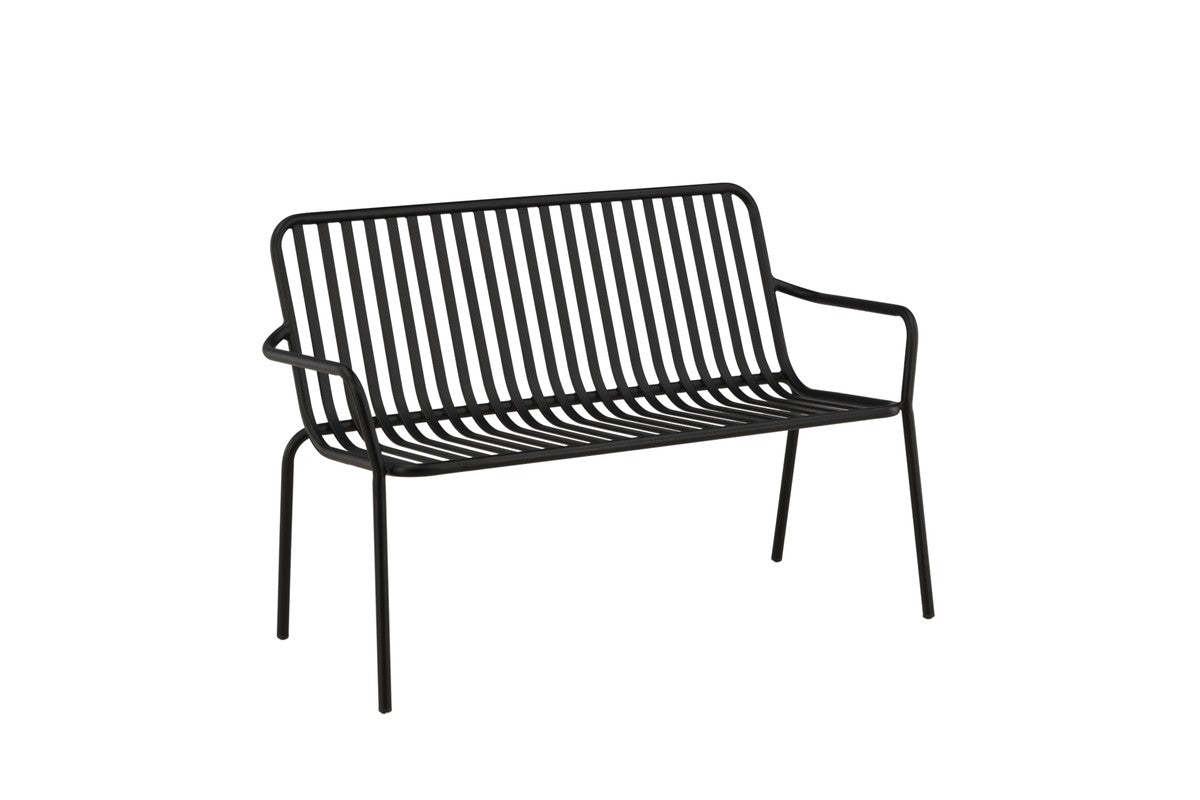 Rebellenclub Electra Tuinbankje - 130 x 64 cm - Zwart
