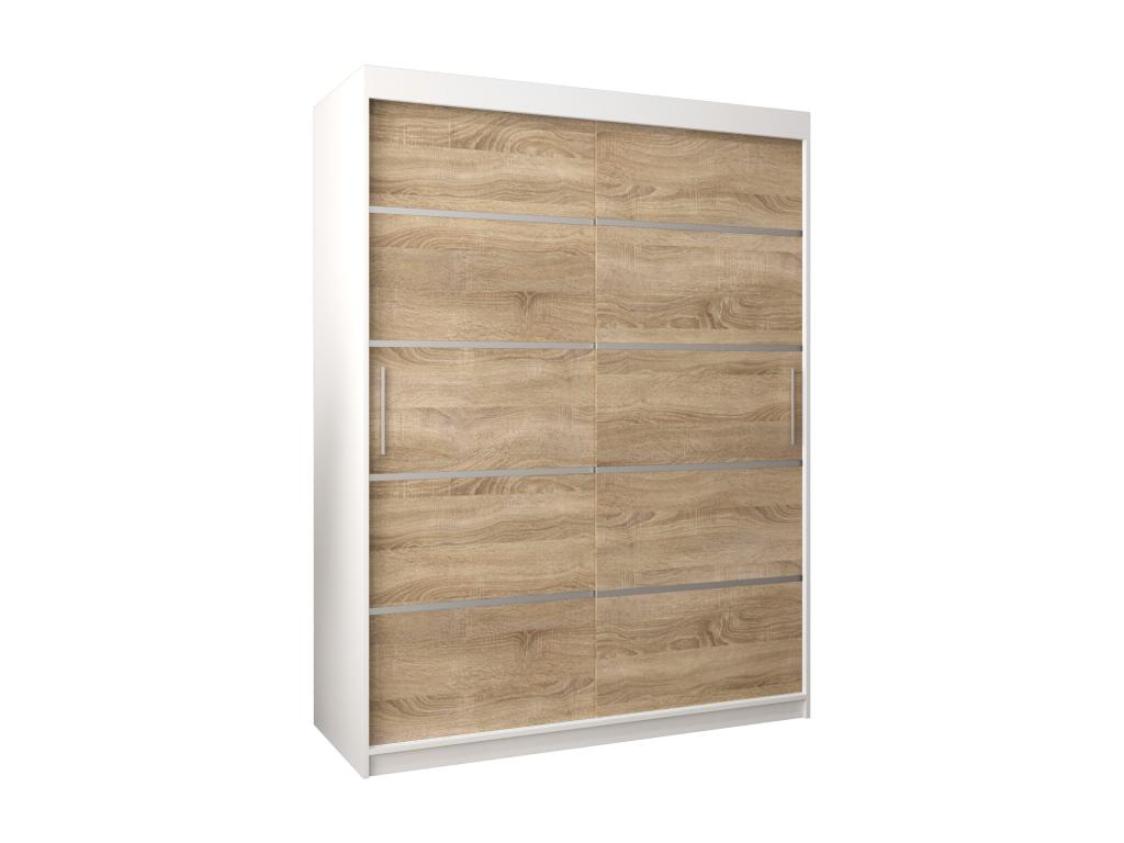 ARMARIO 1 DE PUERTAS CORREDERAS 200/150/62 2 puertas blanco/Abodeia