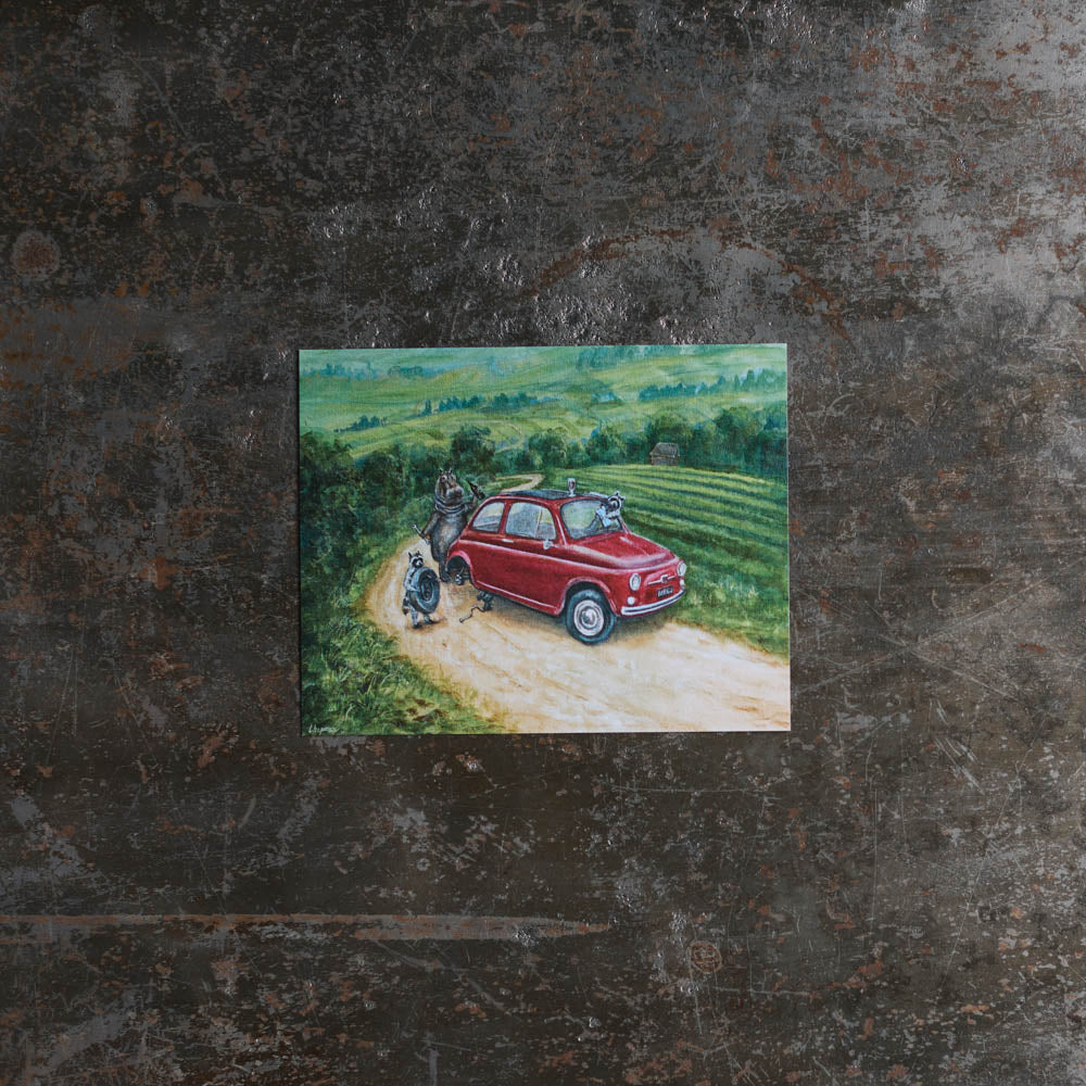 Carte postale - Merci x Travis Chapman - Pit Stop in Provence
