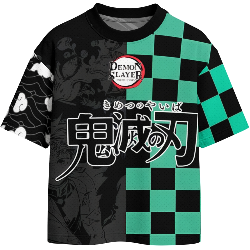 Demon Slayer Crew Neck Football Jersey