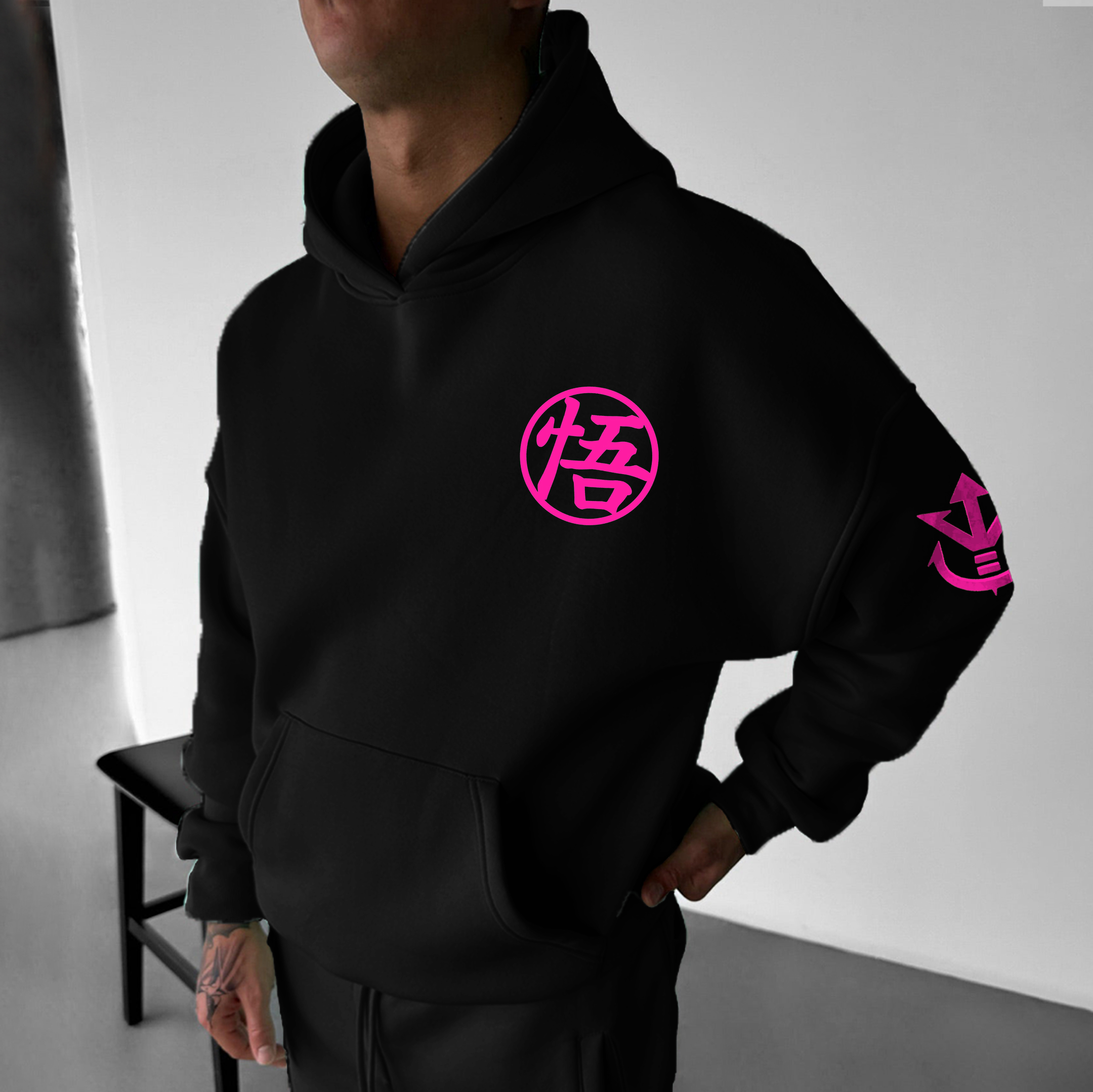 Unisex Anime Oversized Casual Hoodie TeeThreads Sustain the Scene with Custom Apparel