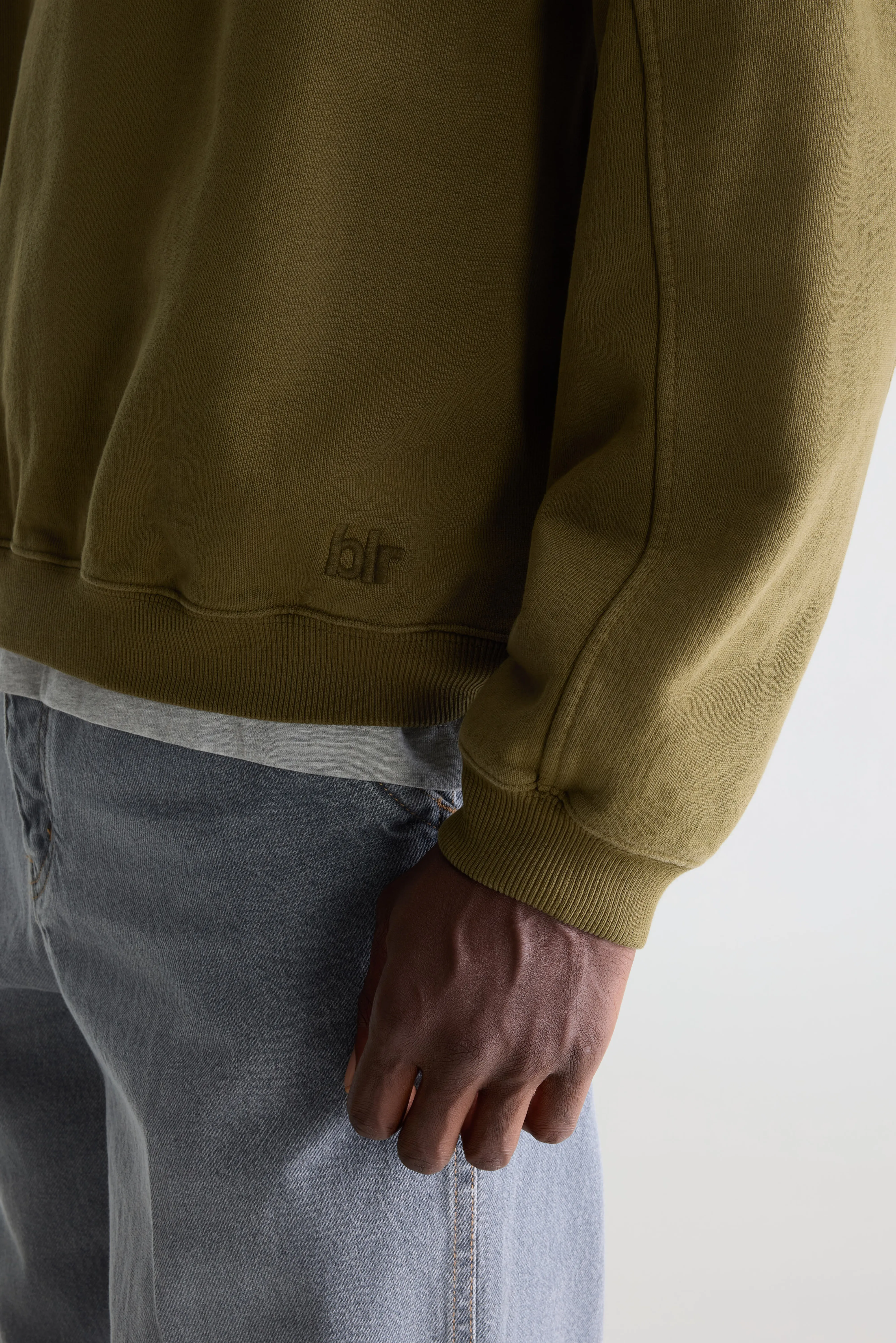 Bellerose Fapien crewneck sweatshirt (261 / M / MILITARY)