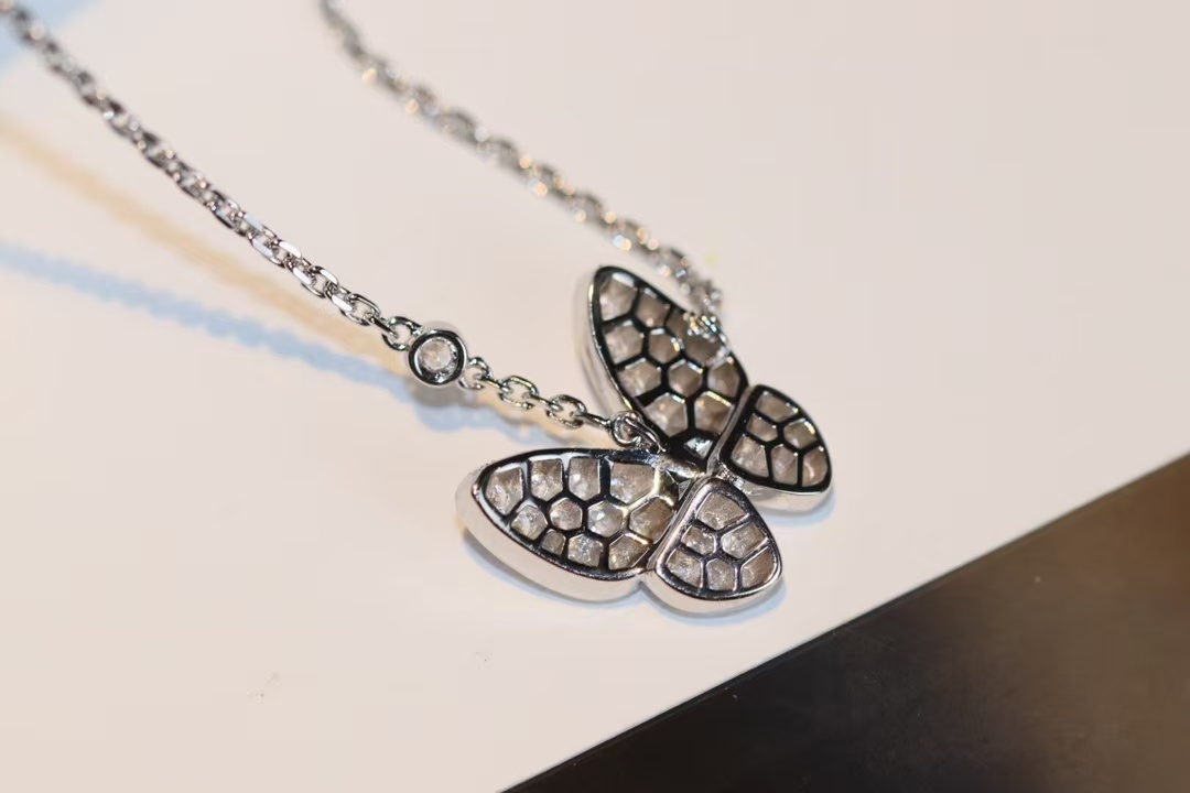 VCA Two Butterfly Pendant Necklace - Original Replica Club