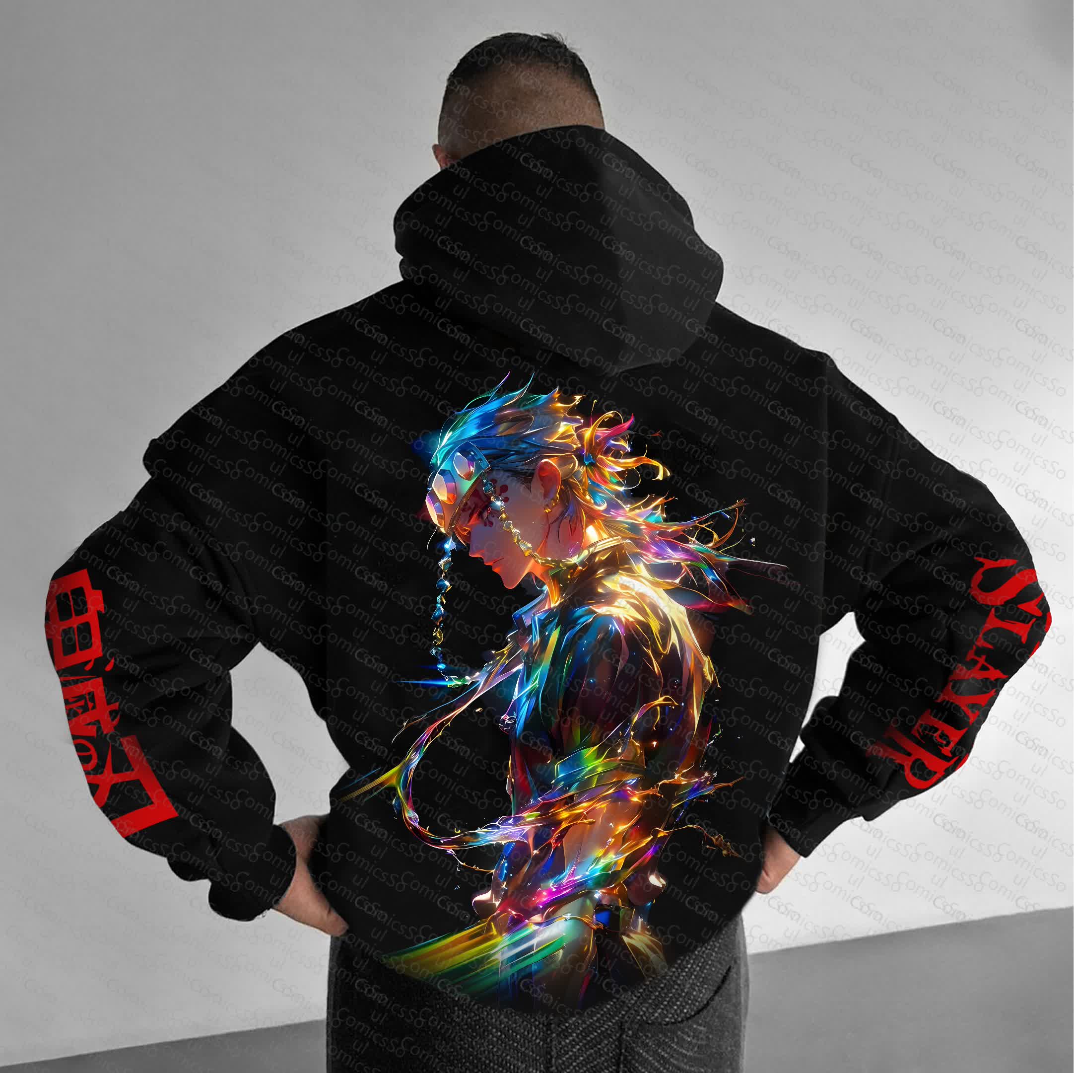 Unisex “Comicssoul” Anime Graphic Streetwear Vintage Hoodie