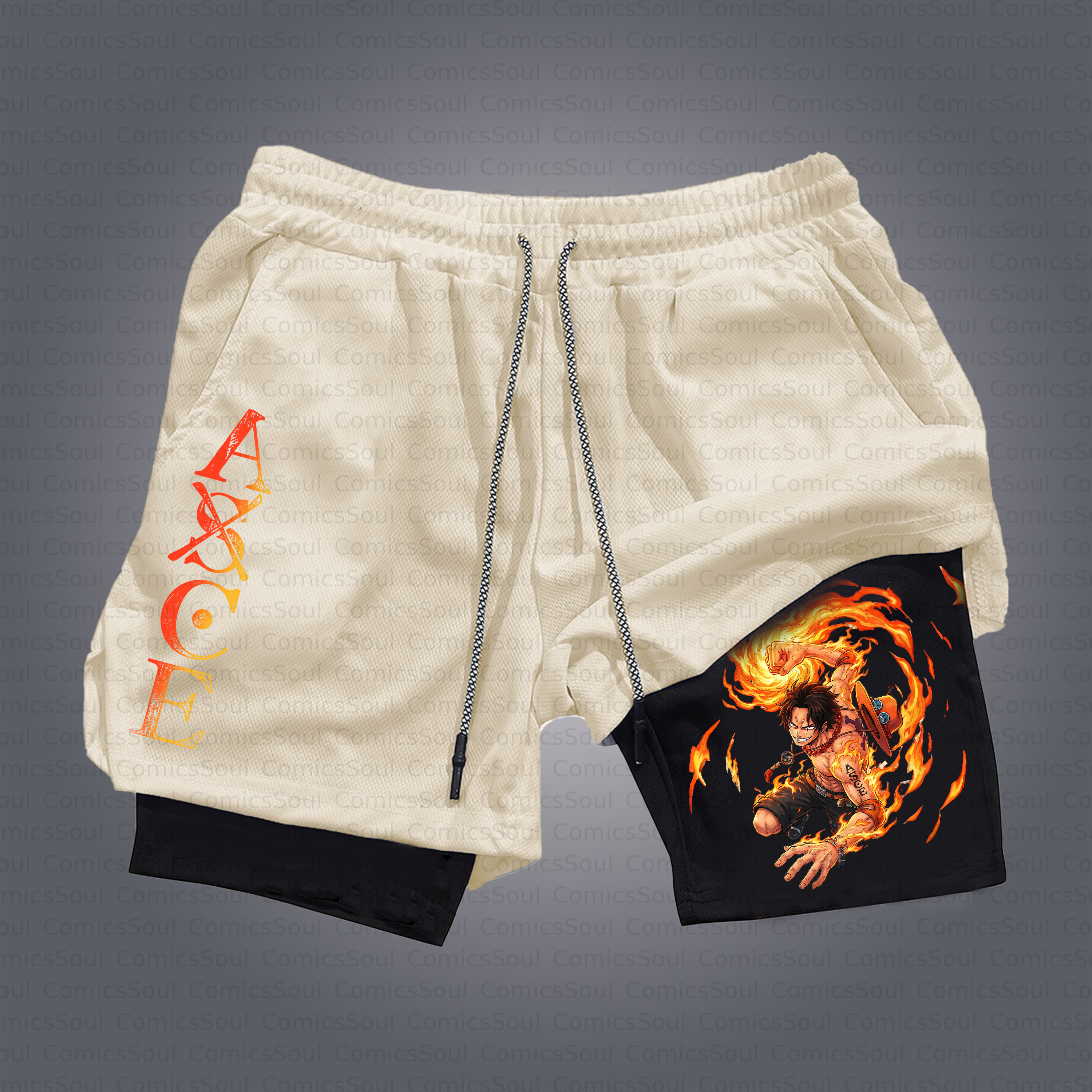 Unisex Casual Anime Style Shorts
