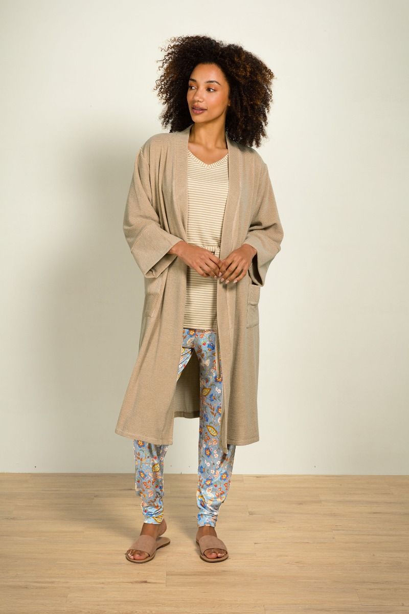 Naomi Kimono Petite Sumo Stripe Sand