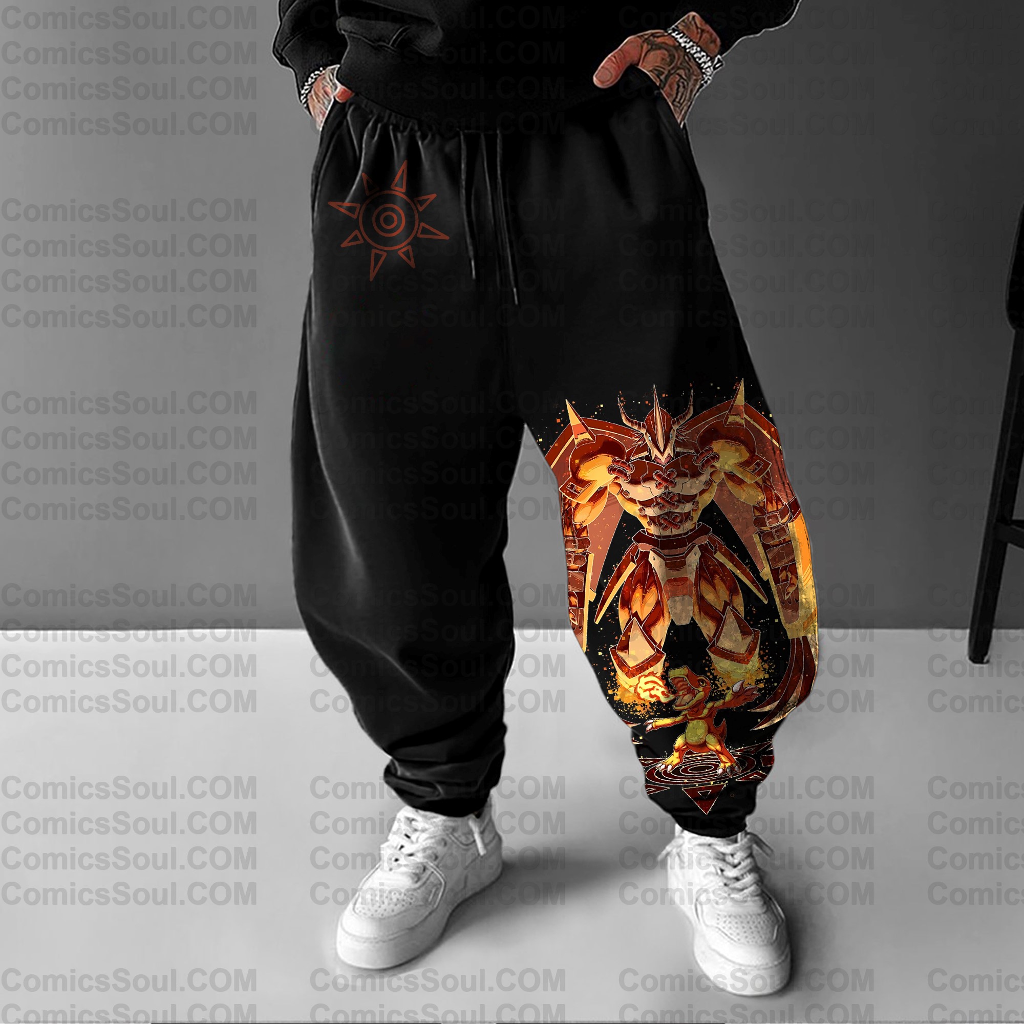 Unisex Casual Anime Streetwear Pants