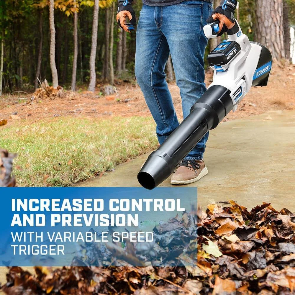 HART 40-Volt Cordless SUPERCHARGE Brushless 650 CFM Blower (1) 5.0 Ah Lithium Ion Battery