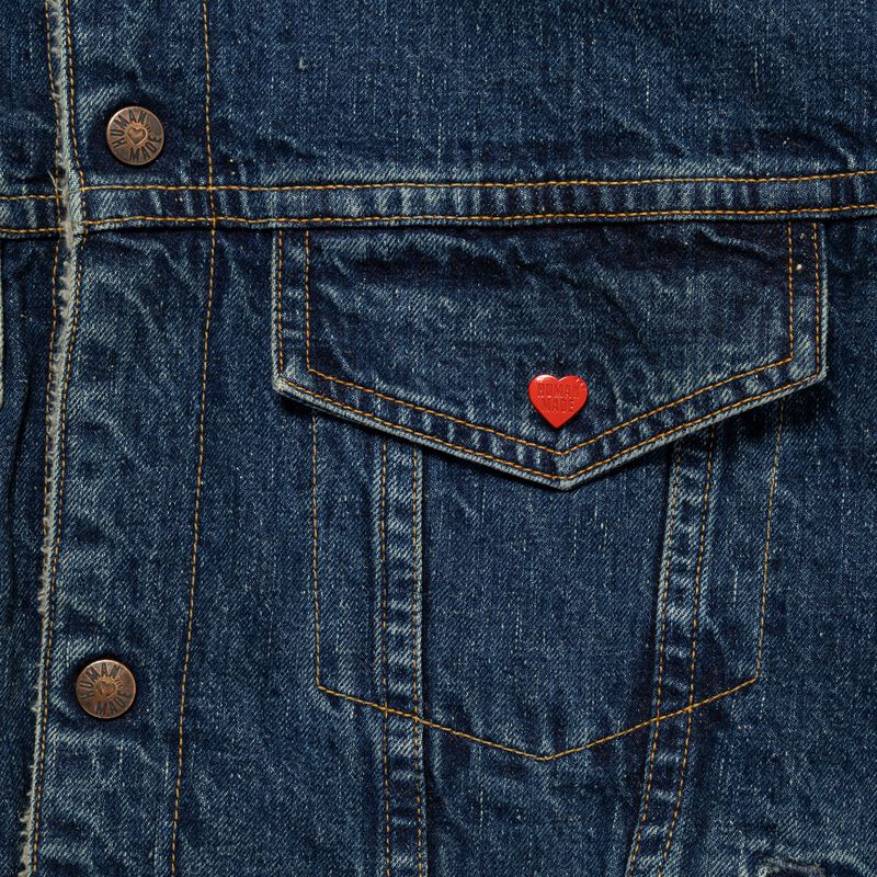HUMAN MADE BOA LINED DENIM JACKET