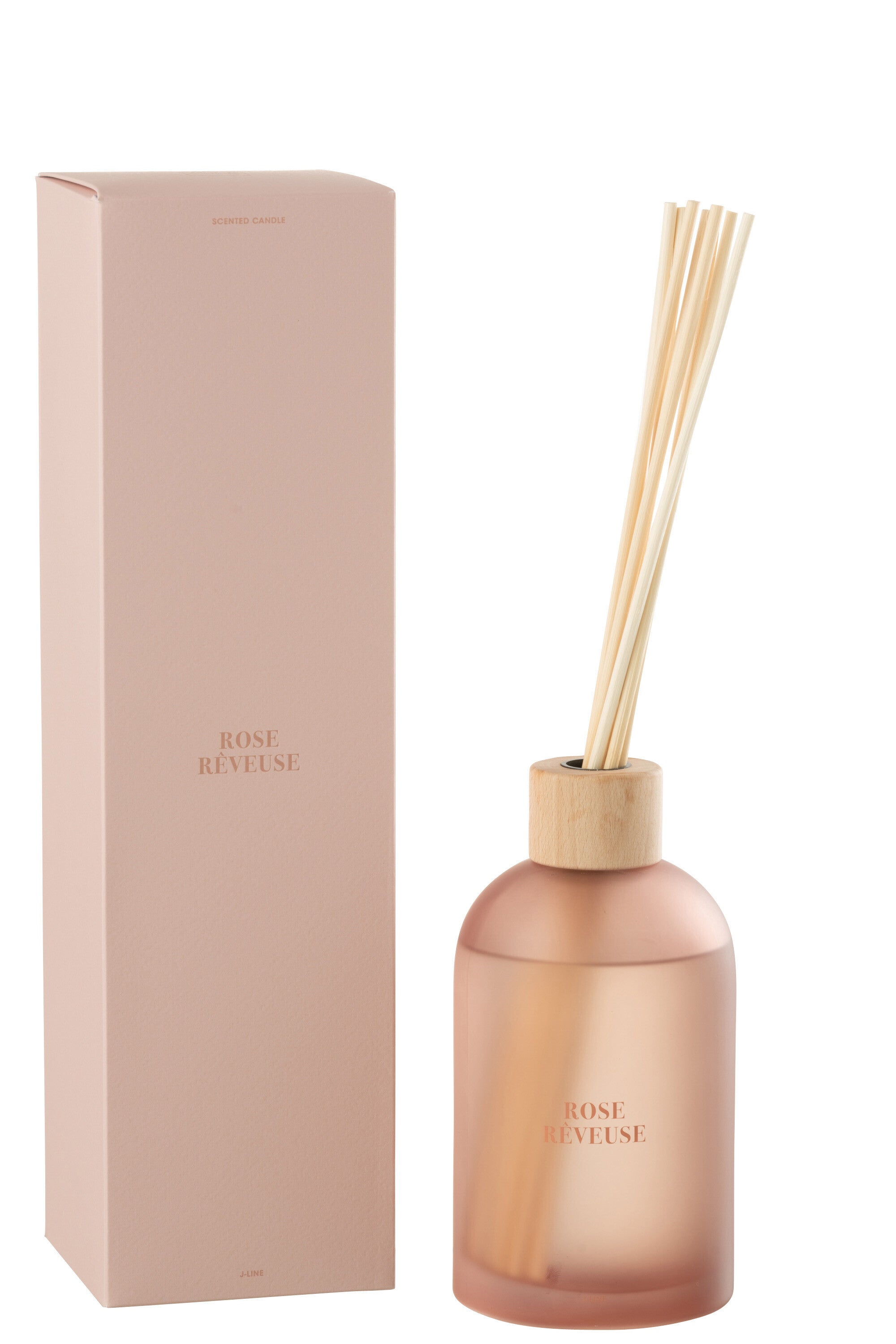 J-Line geurstokjes Accords Essentiels - Rose Rêveuse - roze