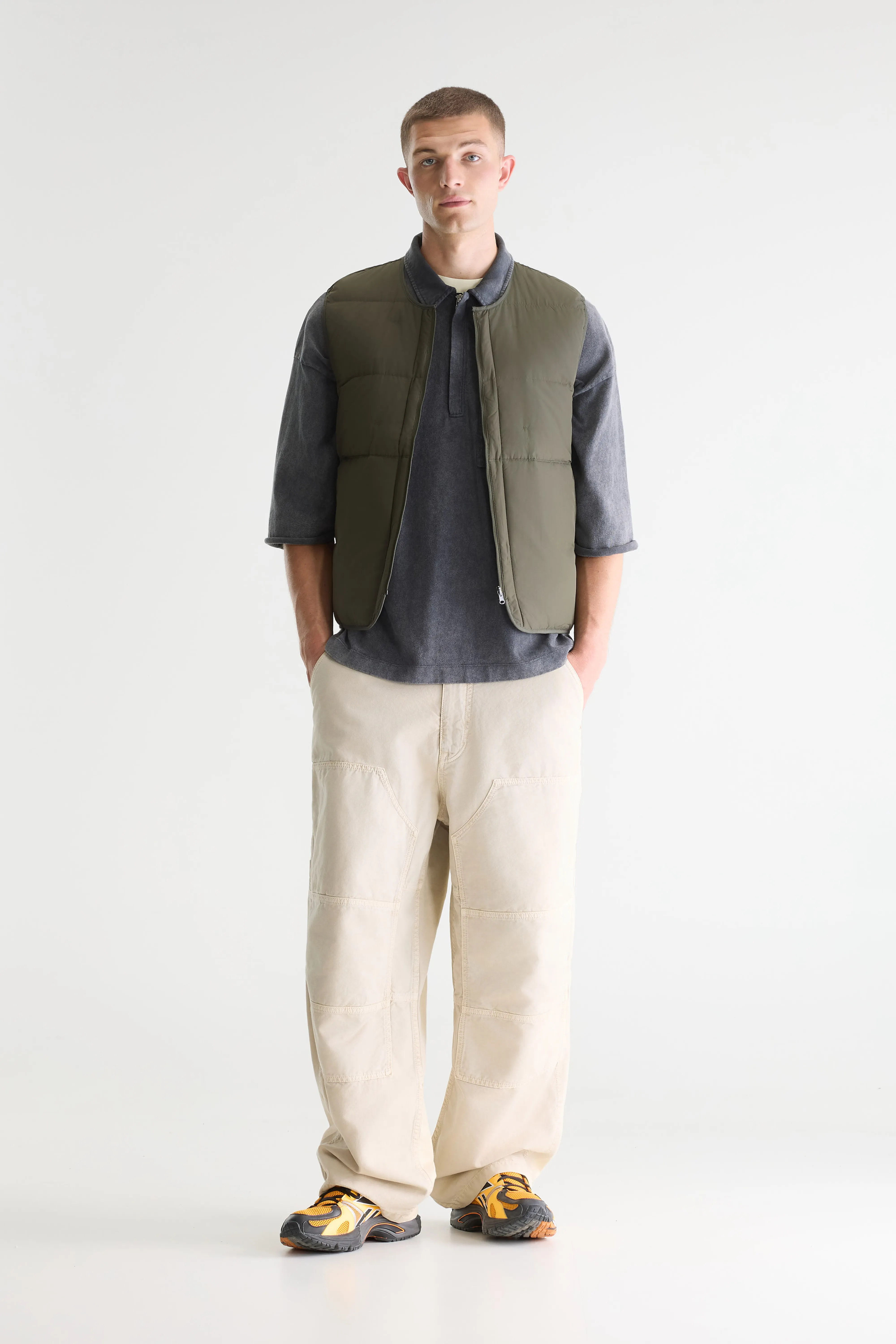 Bellerose Hoch sleeveless green bodywarmer (251 / M / DARK OLIVE)