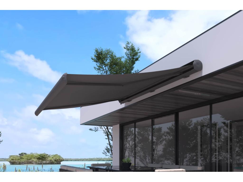 Toldo motorizado gris 3x2,5m CETO