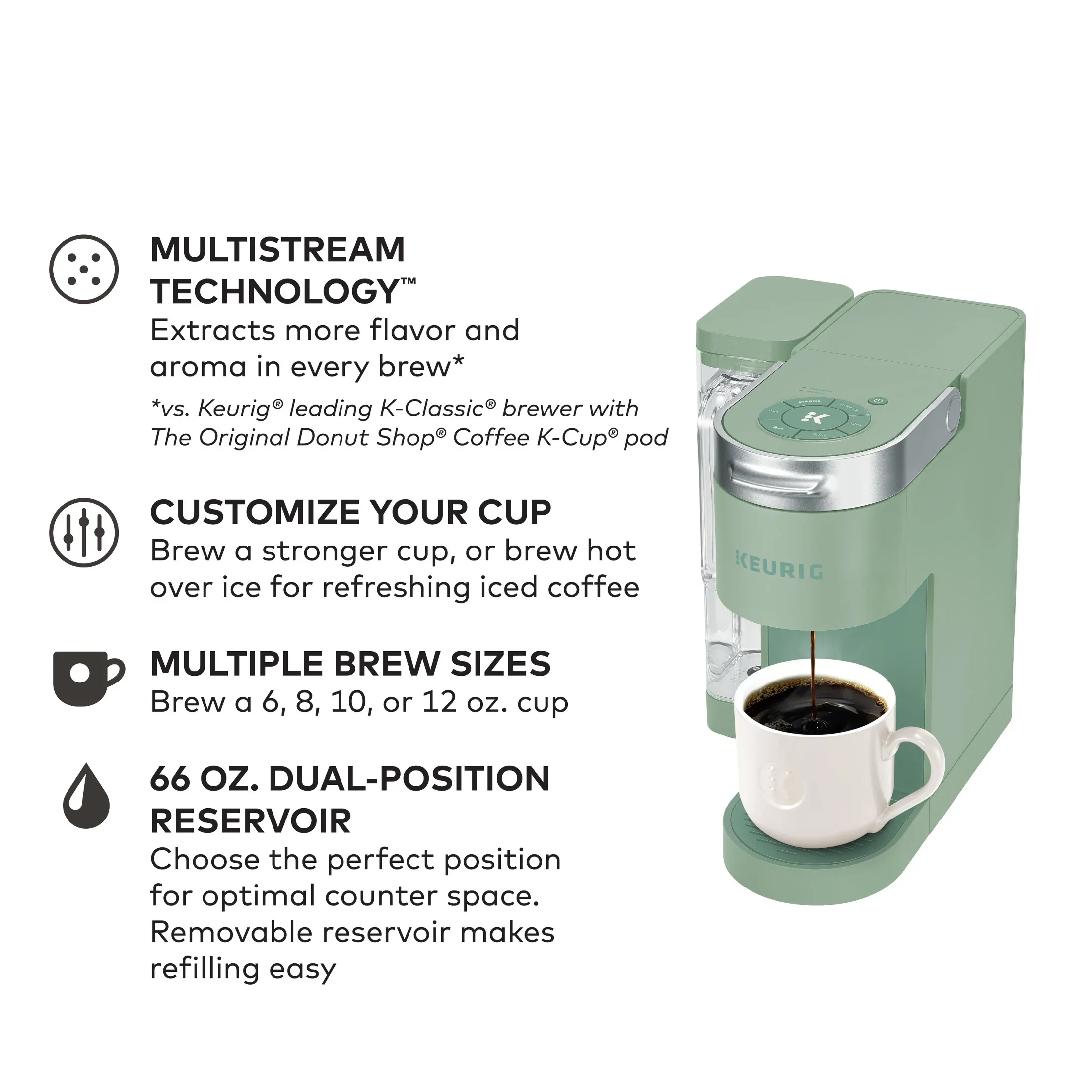 Keurig K-Supreme Black Single-Serve K-Cup Pod Coffee Maker