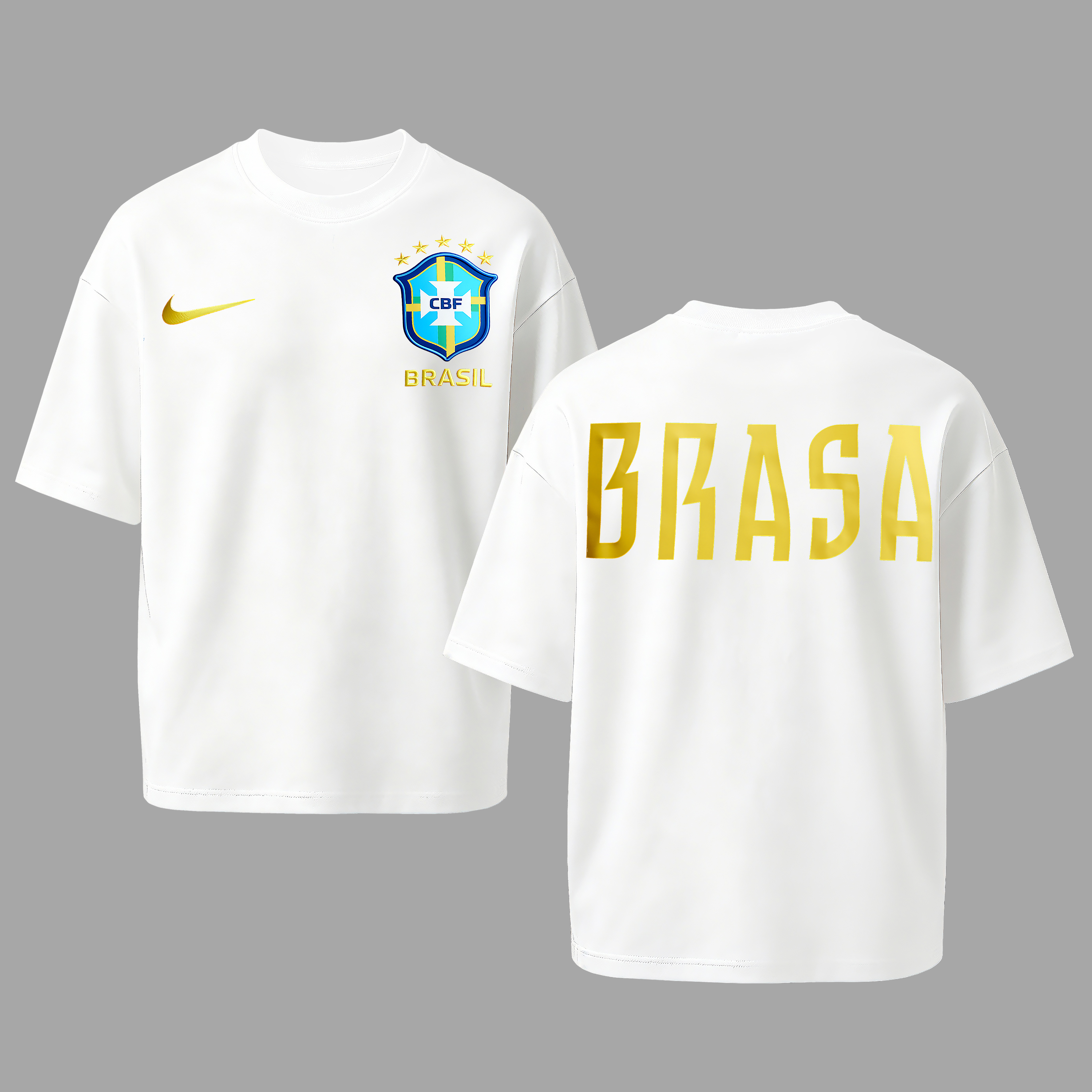 Brazil National Football Team Printed Oversized Unisex T-shirt
