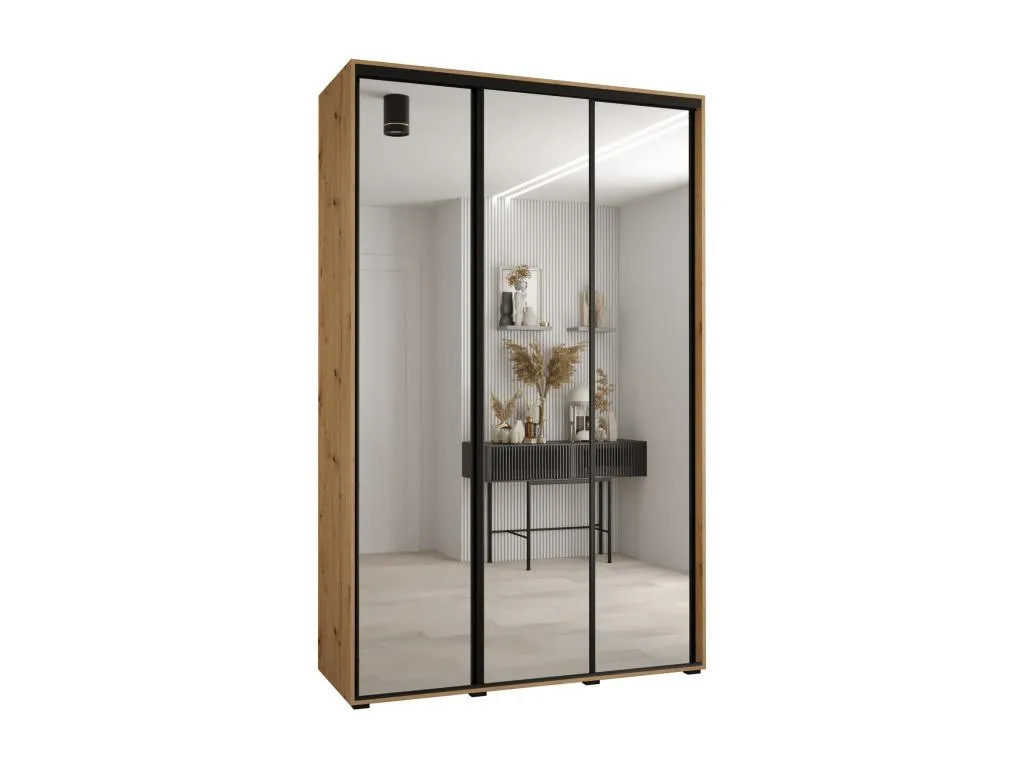 ARMARIO Homepleno 2 DE PUERTAS CORREDERAS 235.2/180/45 3 puertas (Artisan/Artisan/Negro) zvzz75035