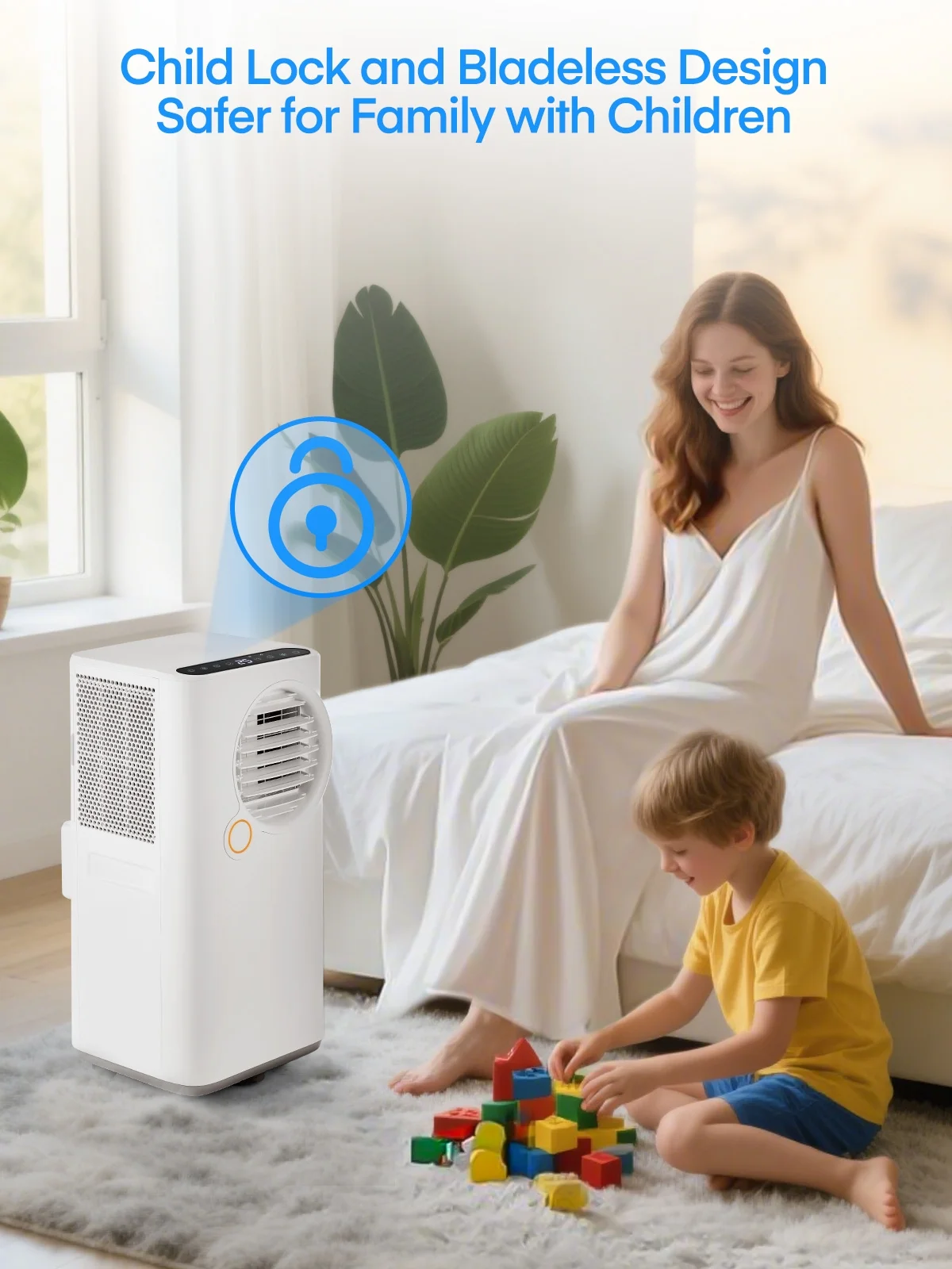 FOHERE 12000 BTU Portable Air Conditioner for Room Cooling and Heating, Covers up to 550 Sq. Ft, 4 IN 1 All Season AC Portable Air Conditioner with Remote Control and Window Kit, White - Image 22