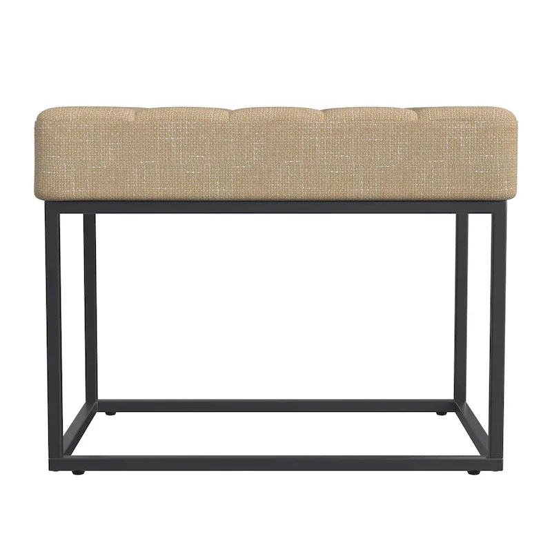HomePop Theodore Upholstered Ottoman