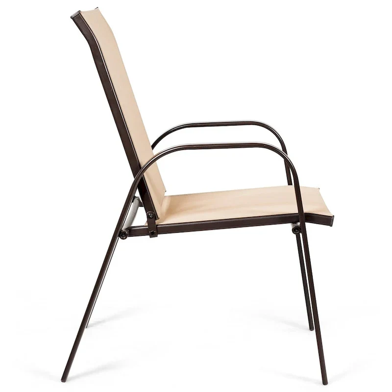 Costway Set of 4 Patio Chairs with Armrests for Garden and Deck - View Details