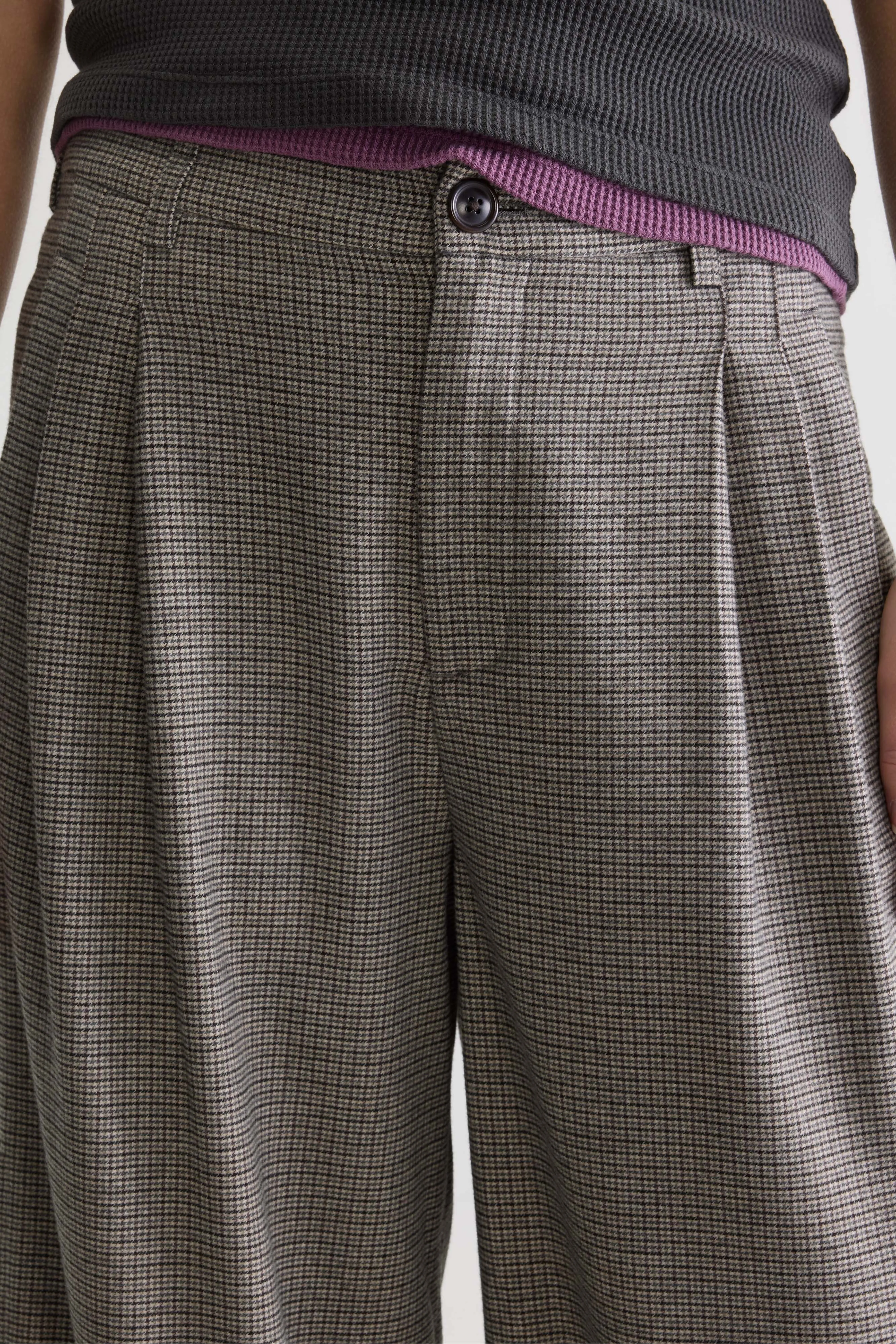Bellerose Volkert wide tailored trousers (261 / W / CHECK A)
