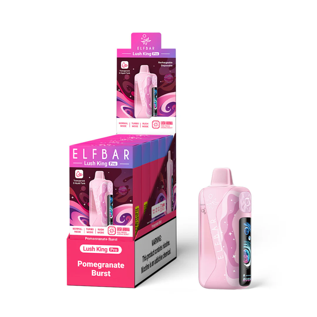ELFBAR Lush King Pro cigarette électronique jetable rechargeable (toutes les saveurs)