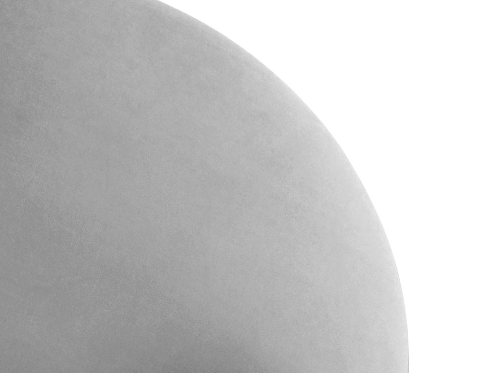 Pratcas - Puf giratorio "Adam" de terciopelo gris - 80x80x36cm