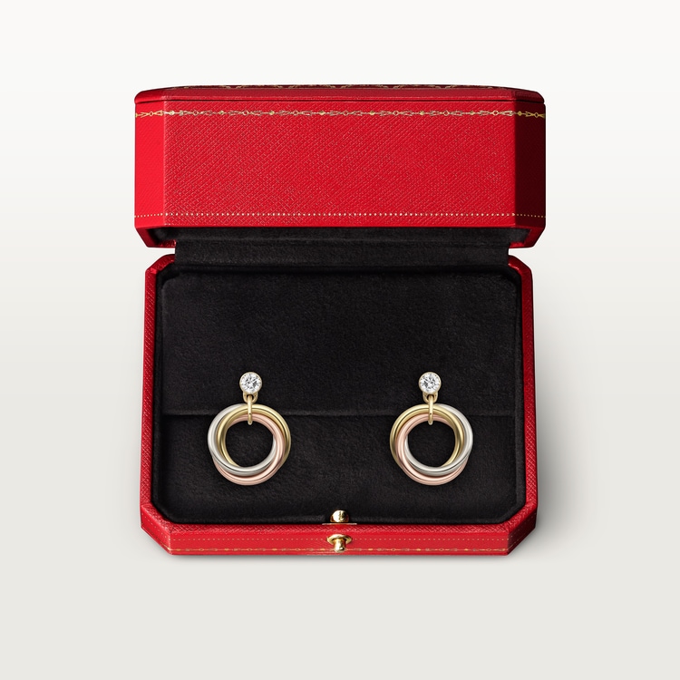 Replicate Trinity earrings, brilliant-cut diamonds(1:1 replica) - Original Replica Club