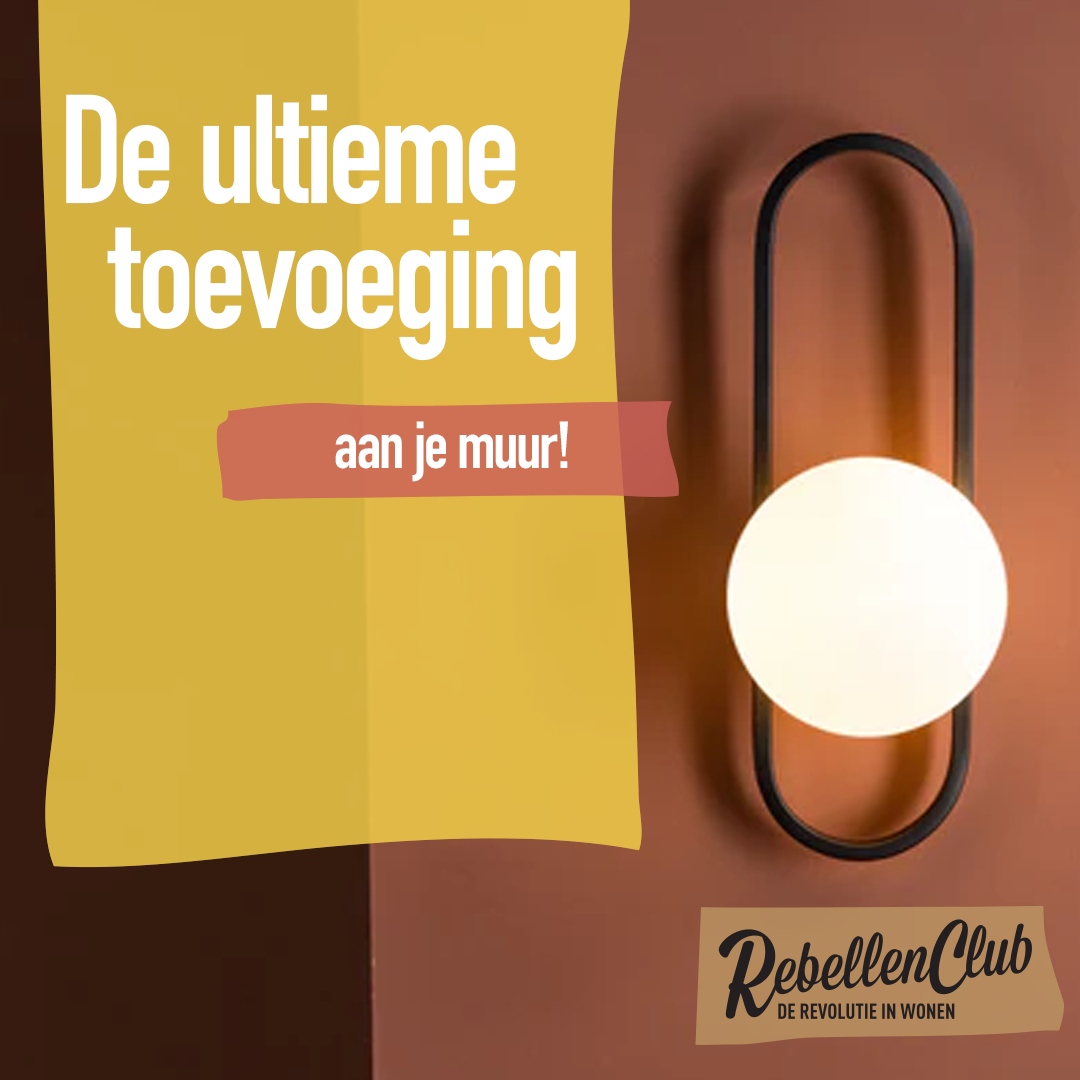 Rebellenclub Wandlamp Gallo - Zwart