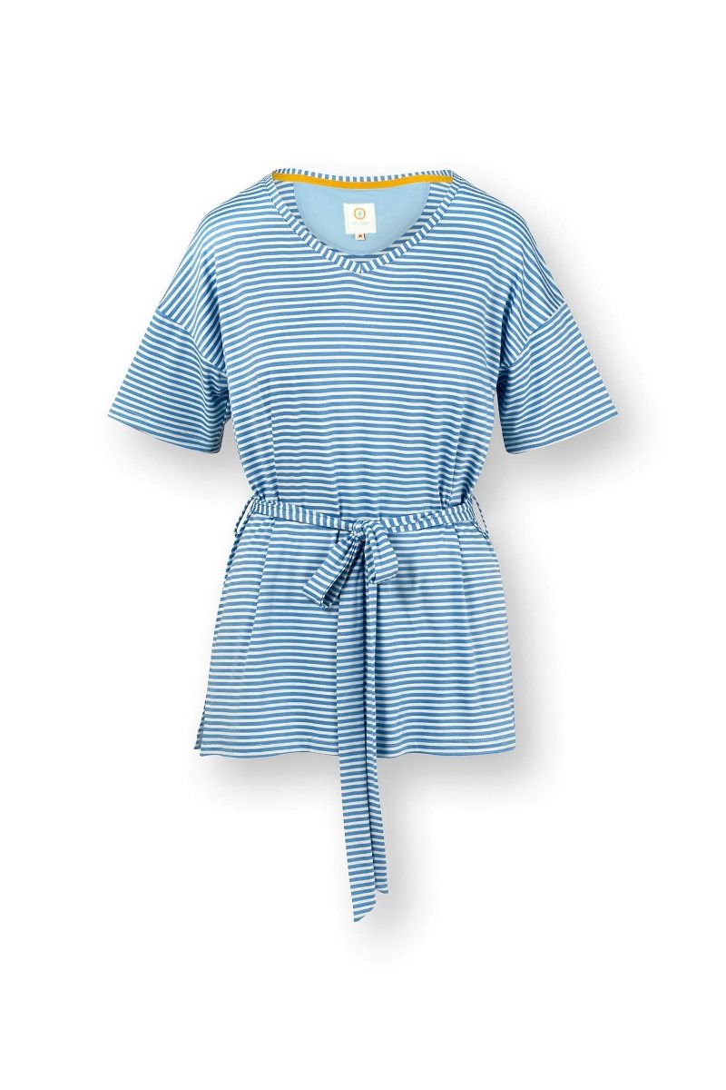 Tonya Top Short Sleeve Little Sumo Stripe Blue