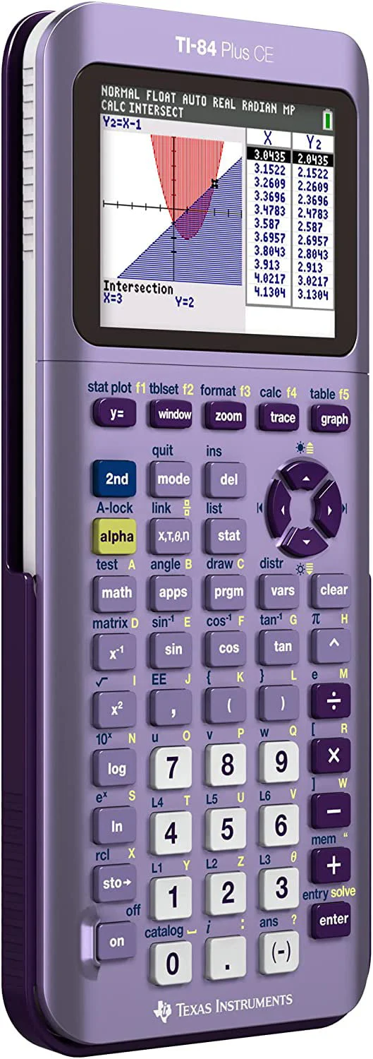 TI-84 Plus CE Color Graphing Calculator, Infinitely Iris - Image 2