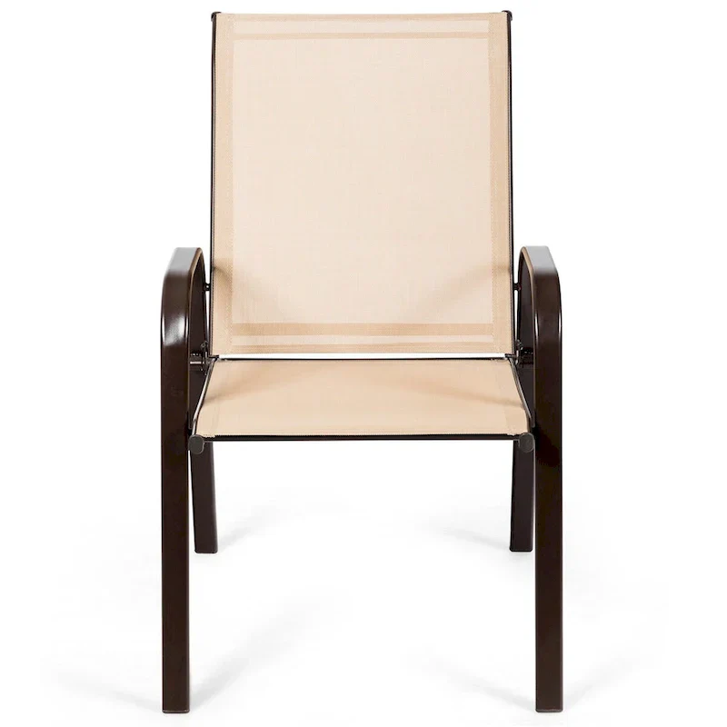 Costway Set of 4 Patio Chairs with Armrests for Garden and Deck - View Details